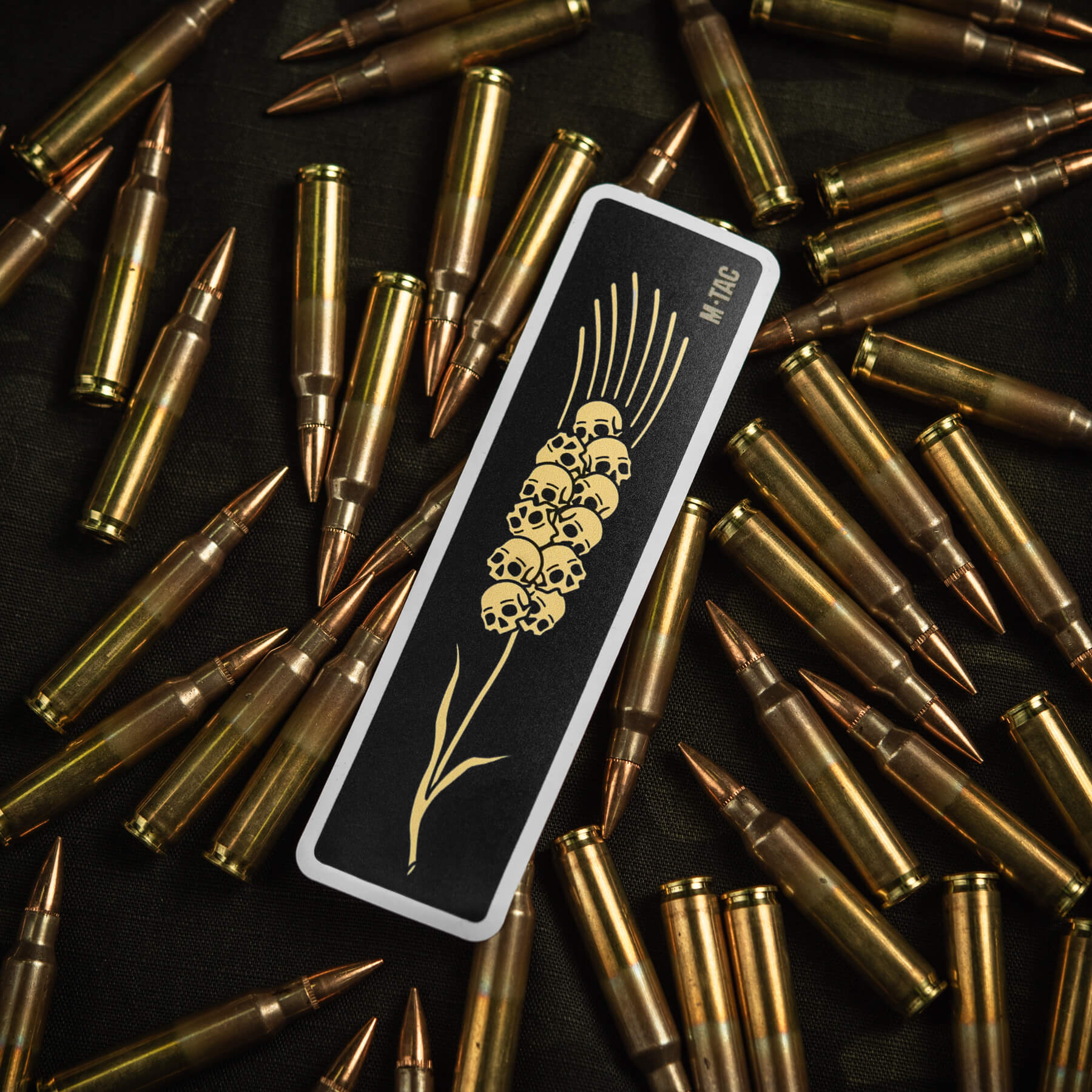 M-Tac наклейка Колосок (Черепа) Black — 3