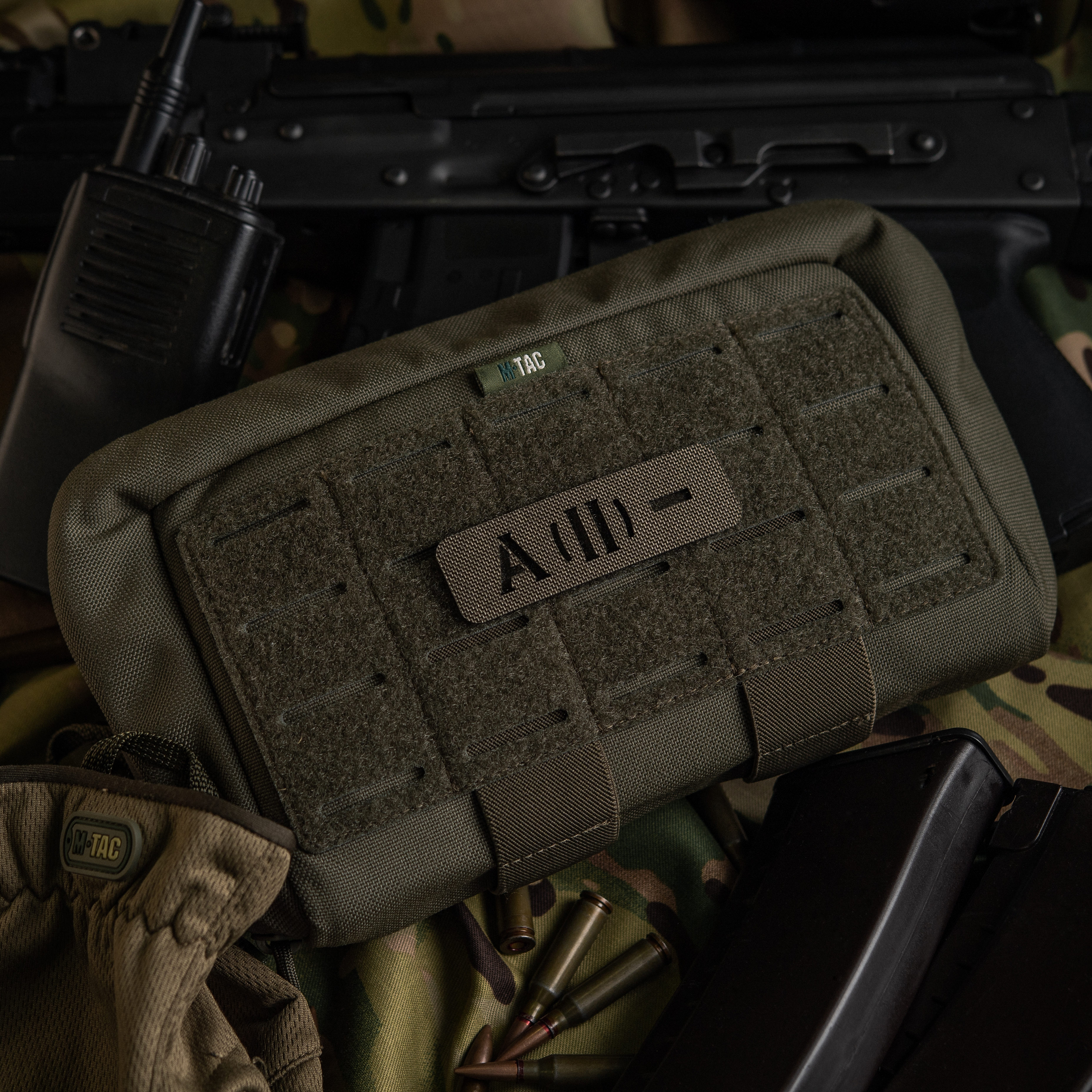 M-Tac нашивка группа крови A (II) - сквозная Laser Cut 25х80 Ranger Green — 6