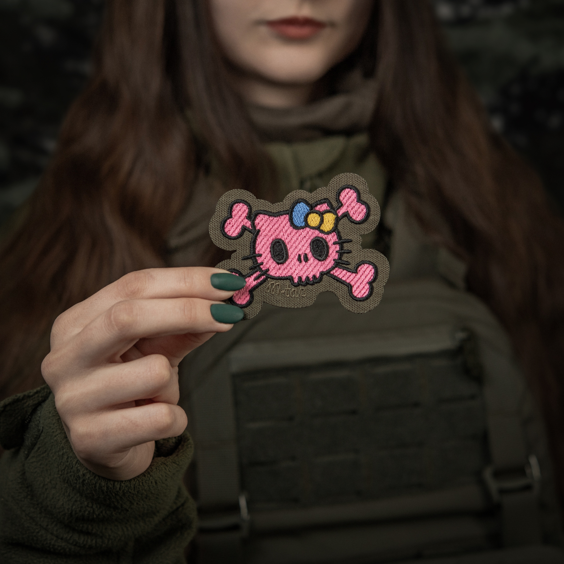 M-Tac нашивка KITTY (вышивка) Pink/Ranger Green — 8