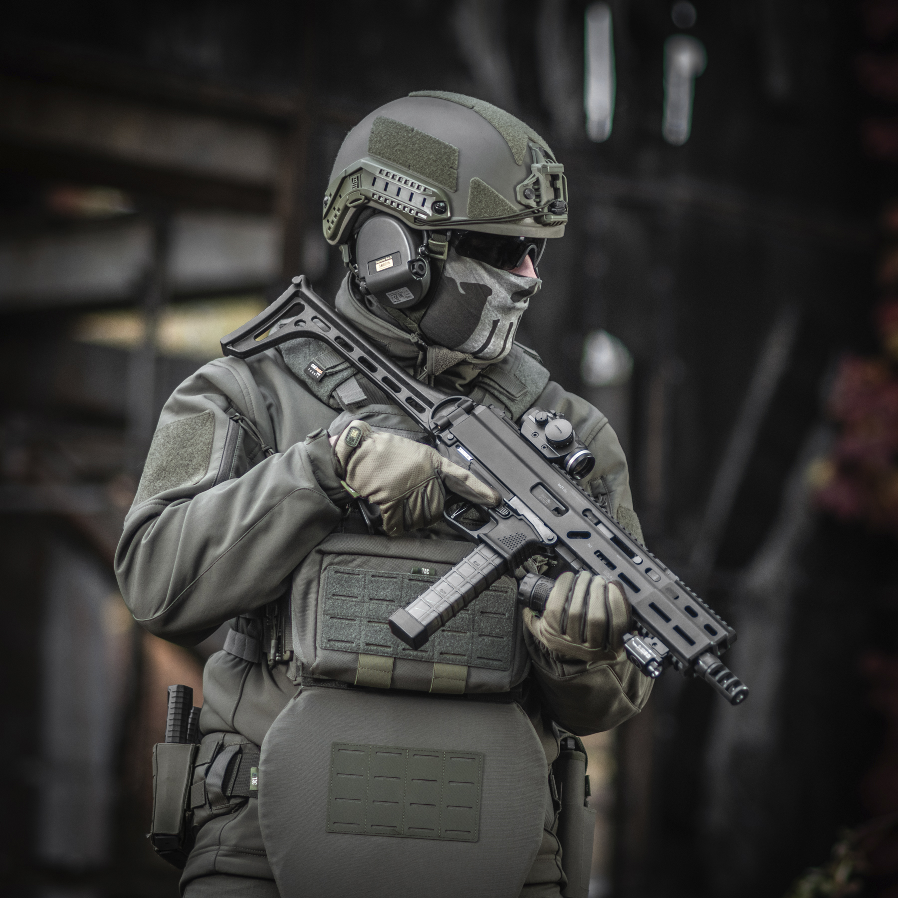 M-Tac шарф-труба облегченный Punisher Olive — 11