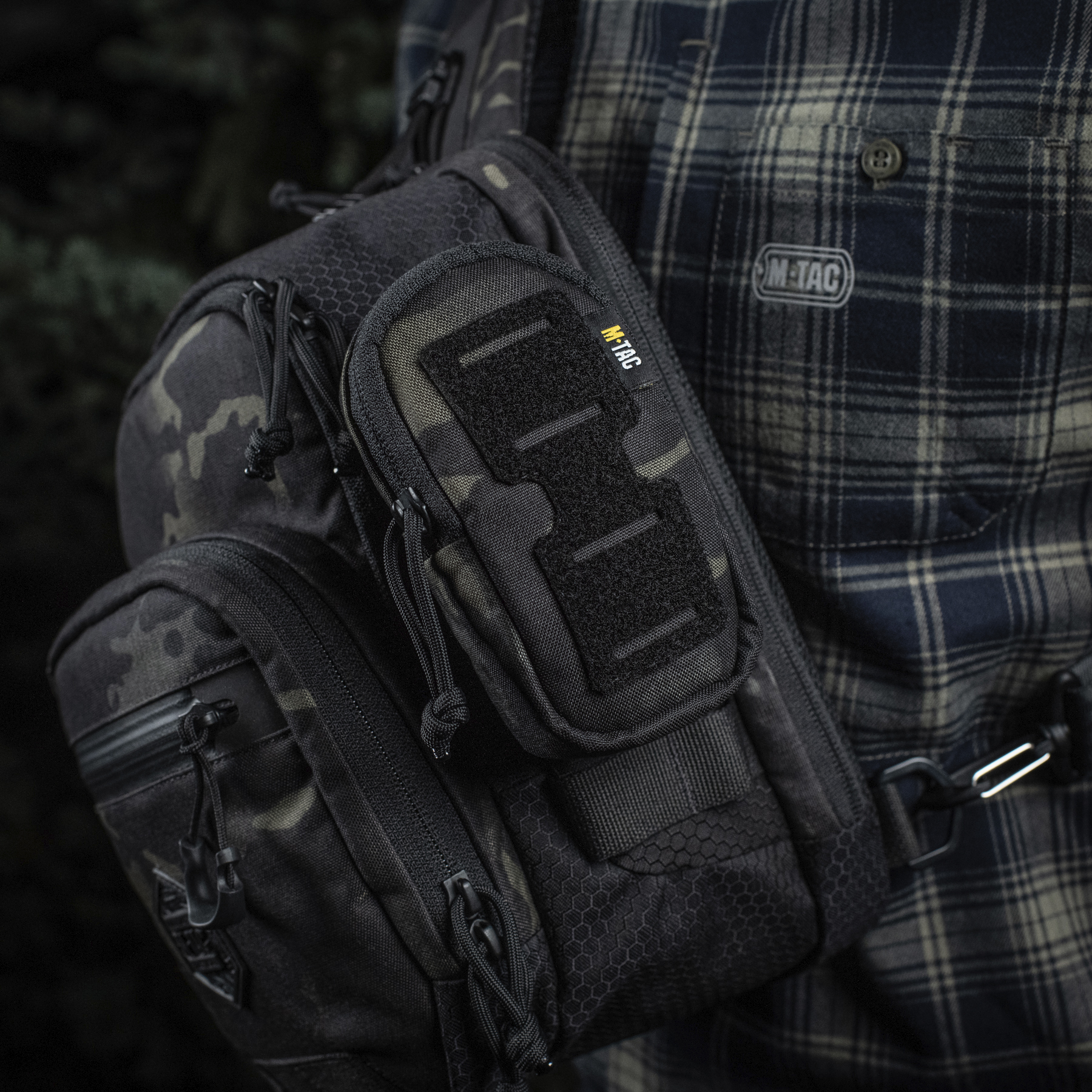 M-Tac подсумок утилитарный плечевой Elite Gen.II Multicam Black — 11