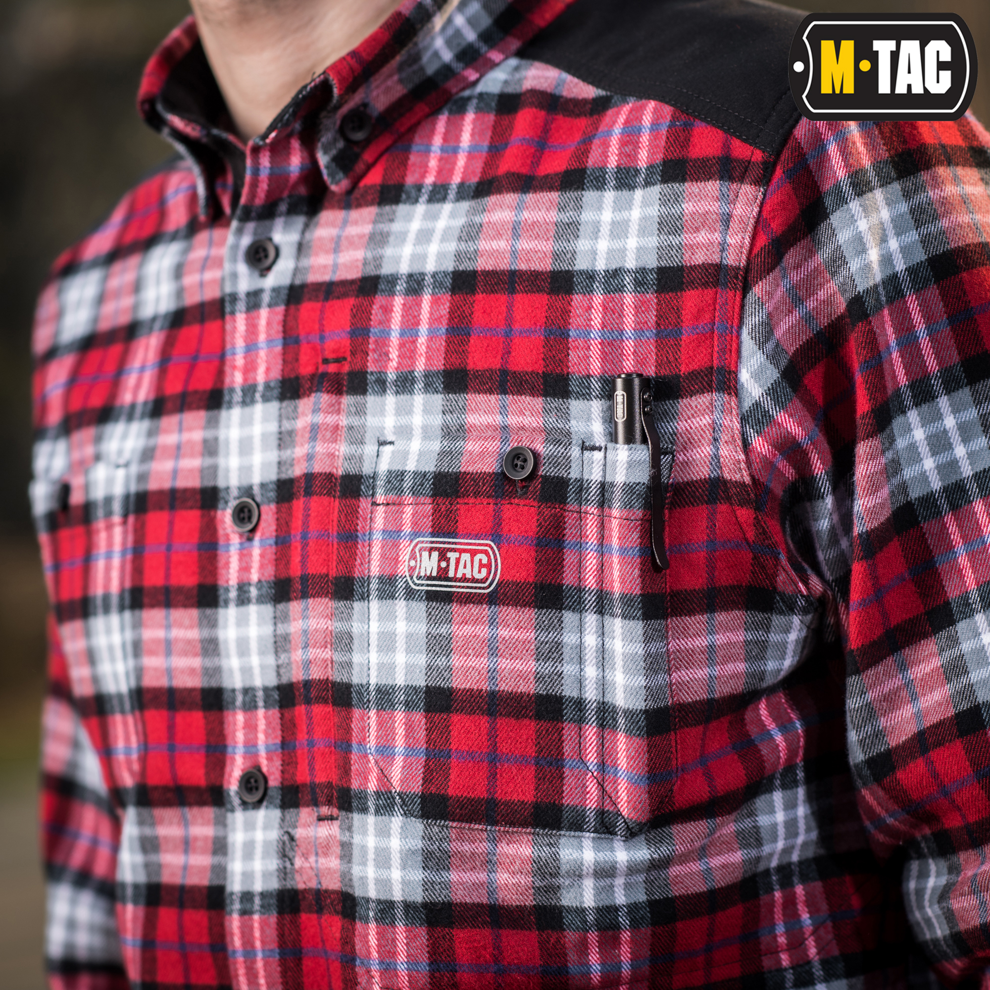 M-Tac рубашка Redneck Cotton Shirt Red — 5