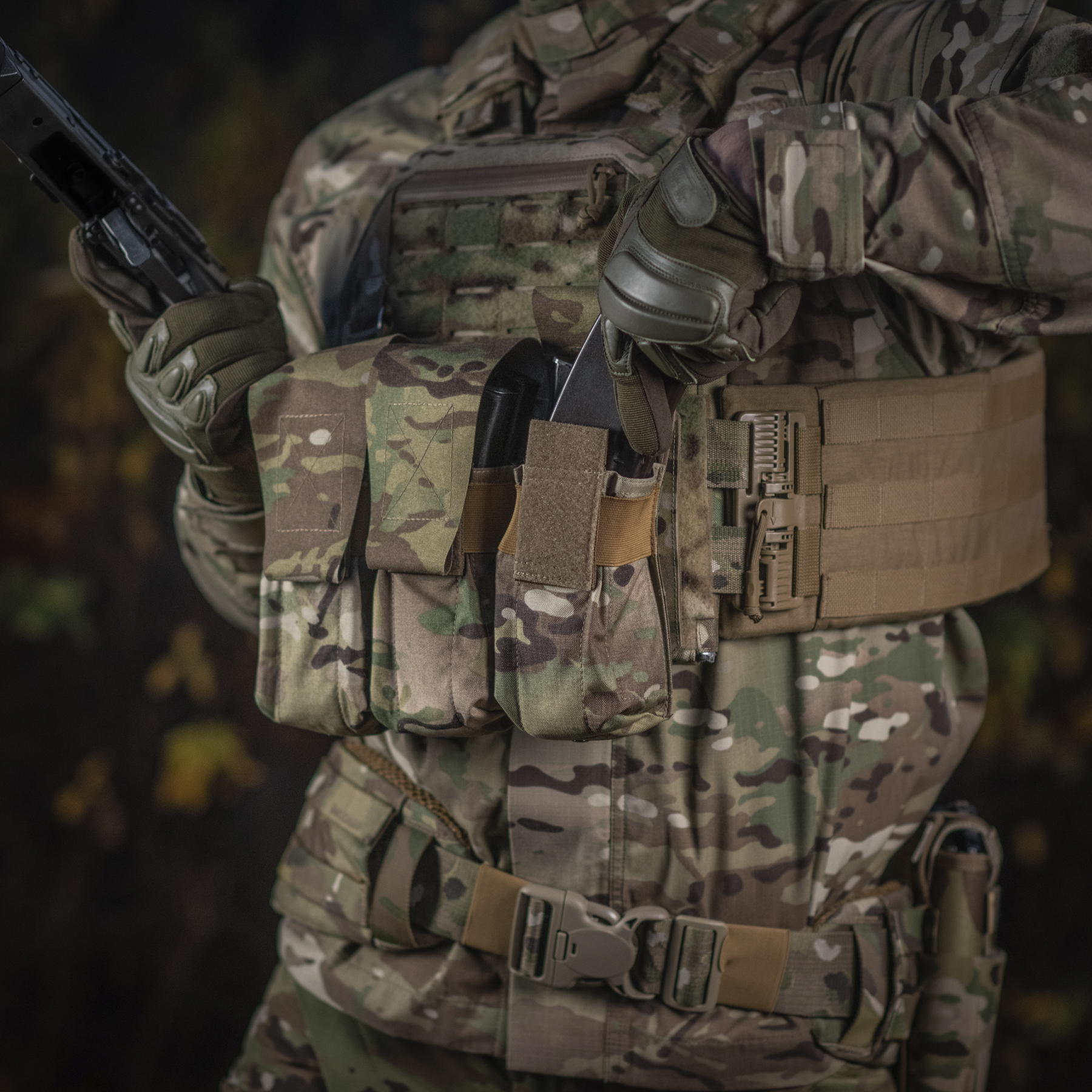 M-Tac подсумок на два магазина закрытый Multicam — 11