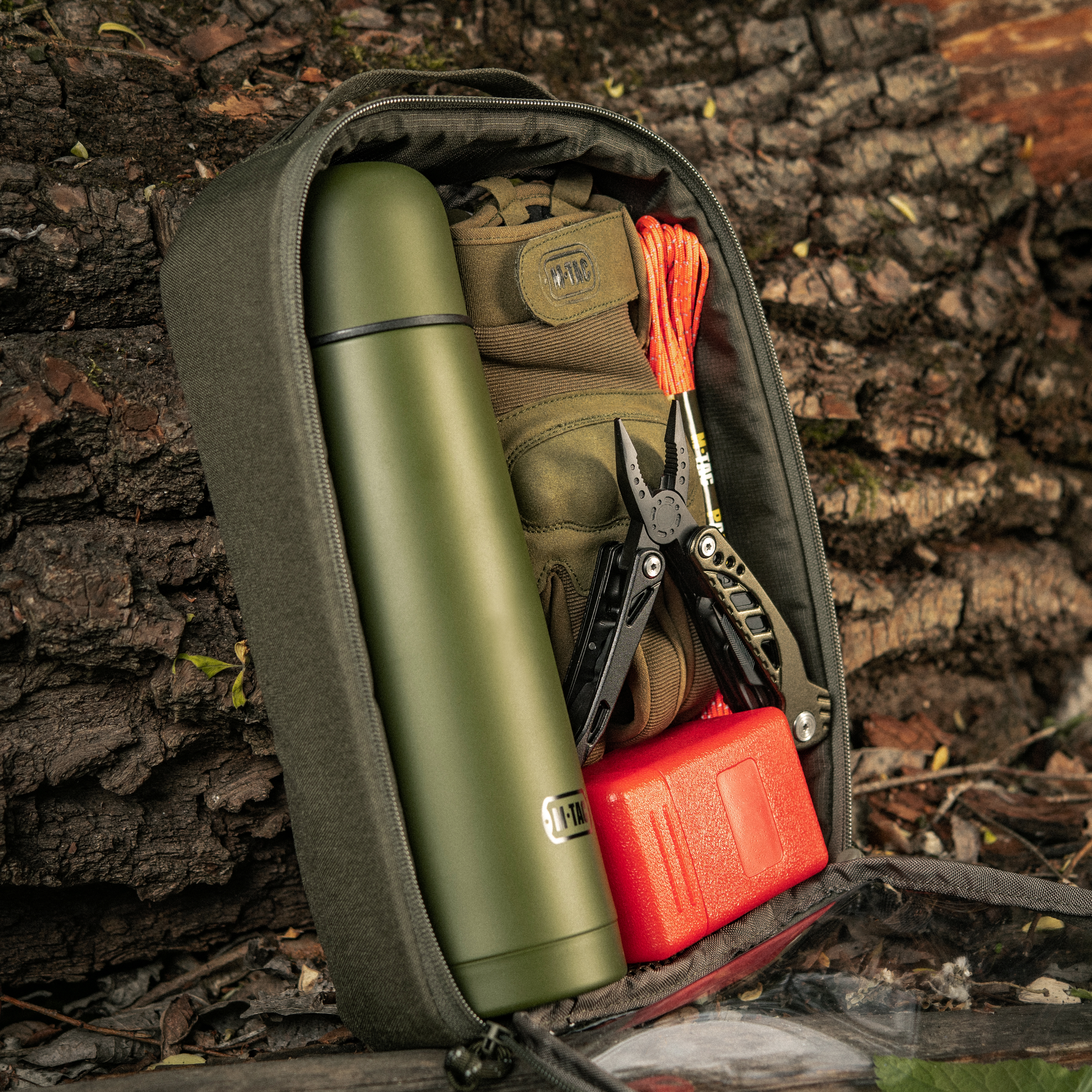 M-Tac органайзер утилитарный прозрачный Elite Large (30х19 см) Ranger Green — 11
