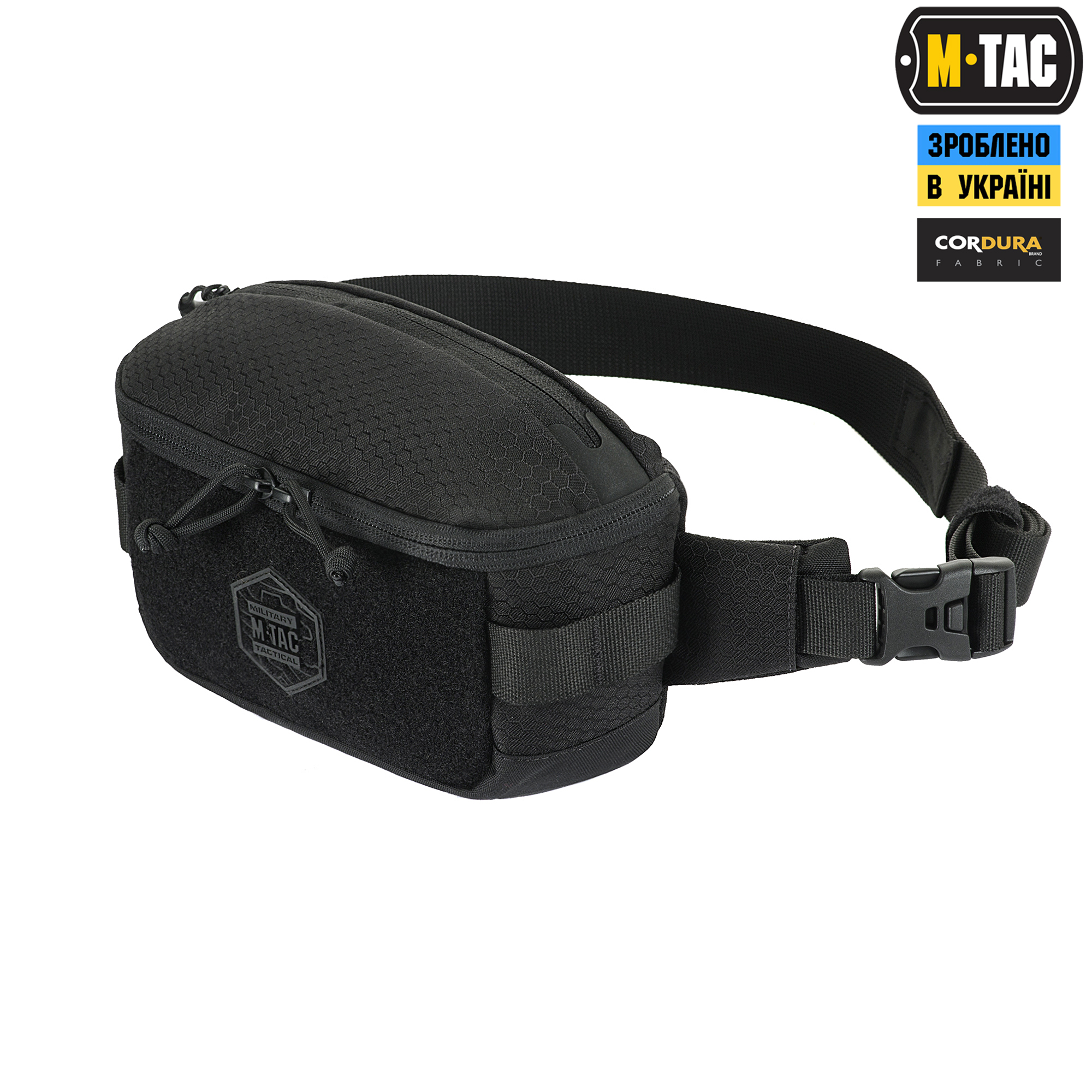M-Tac сумка Tactical Waist Bag Gen.II Elite Hex (з липучкою) Black