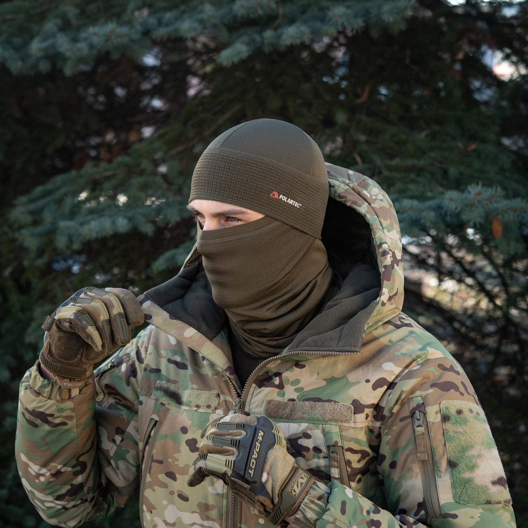M-Tac шапка-подшлемник Polartec Dark Olive — 8