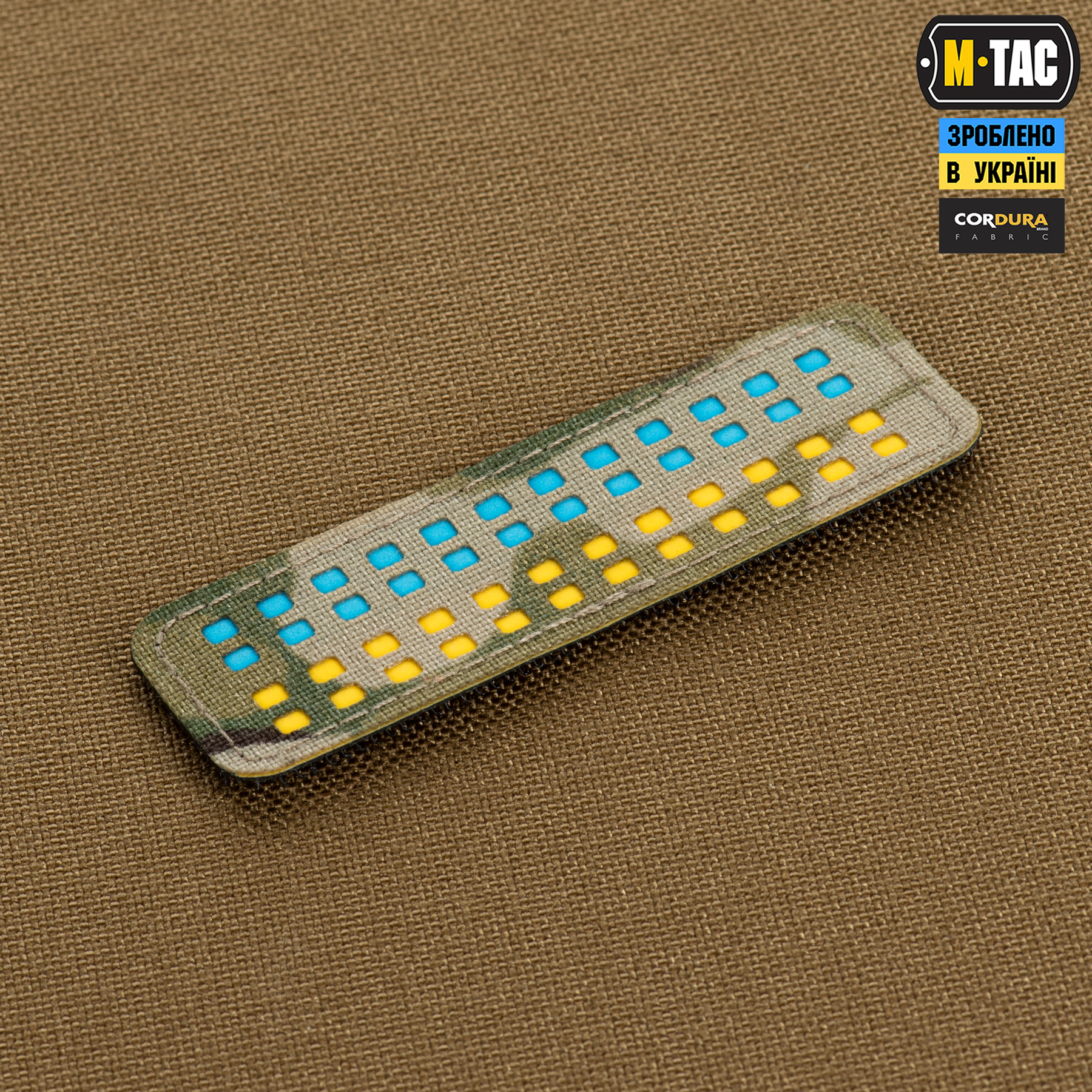 M-Tac нашивка флаг Украины 25х80 Laser Cut Multicam/Yellow/Blue/GID — 4