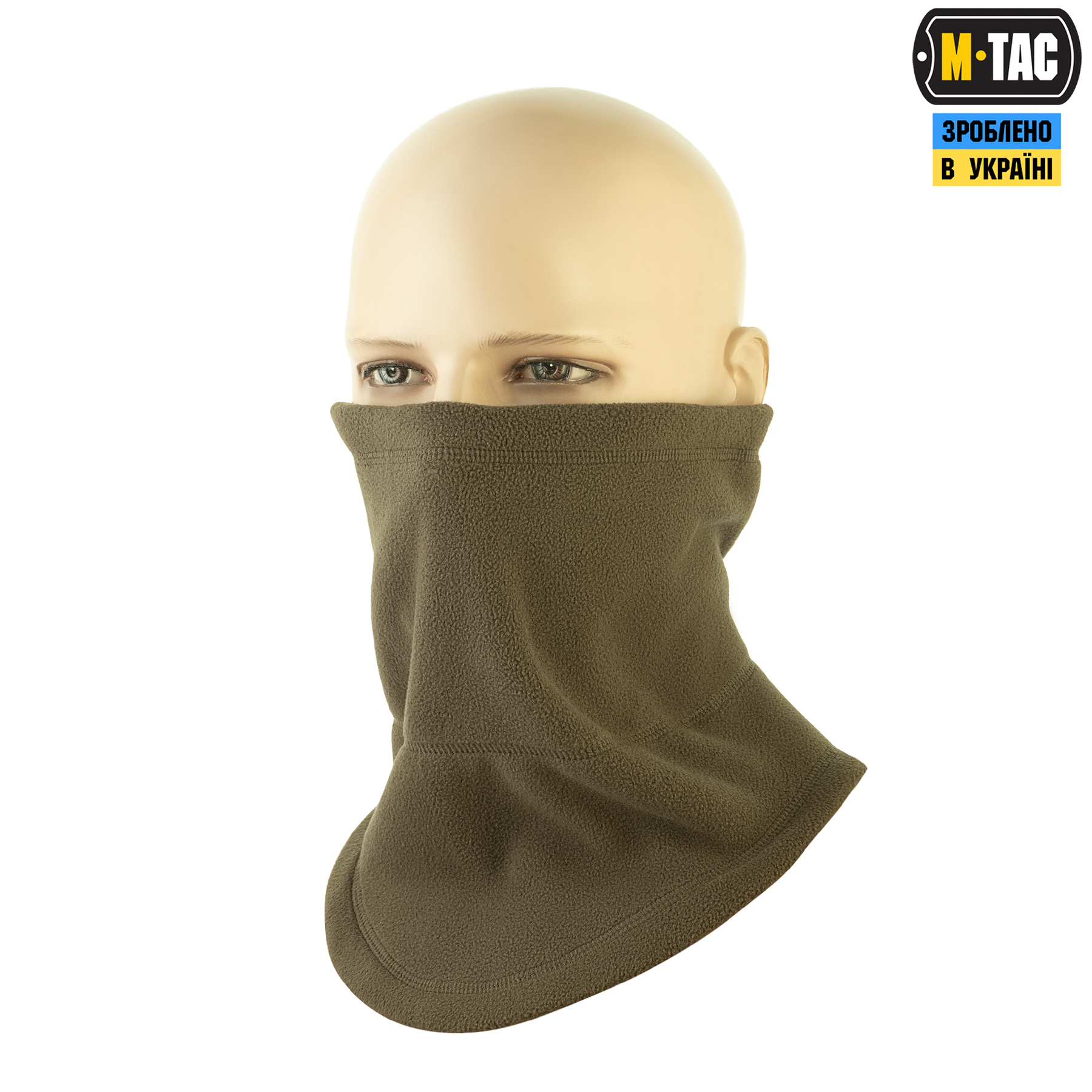 M-Tac шарф-труба анатомический с затяжкой Elite флис (320г/м2) Dark Olive — 2