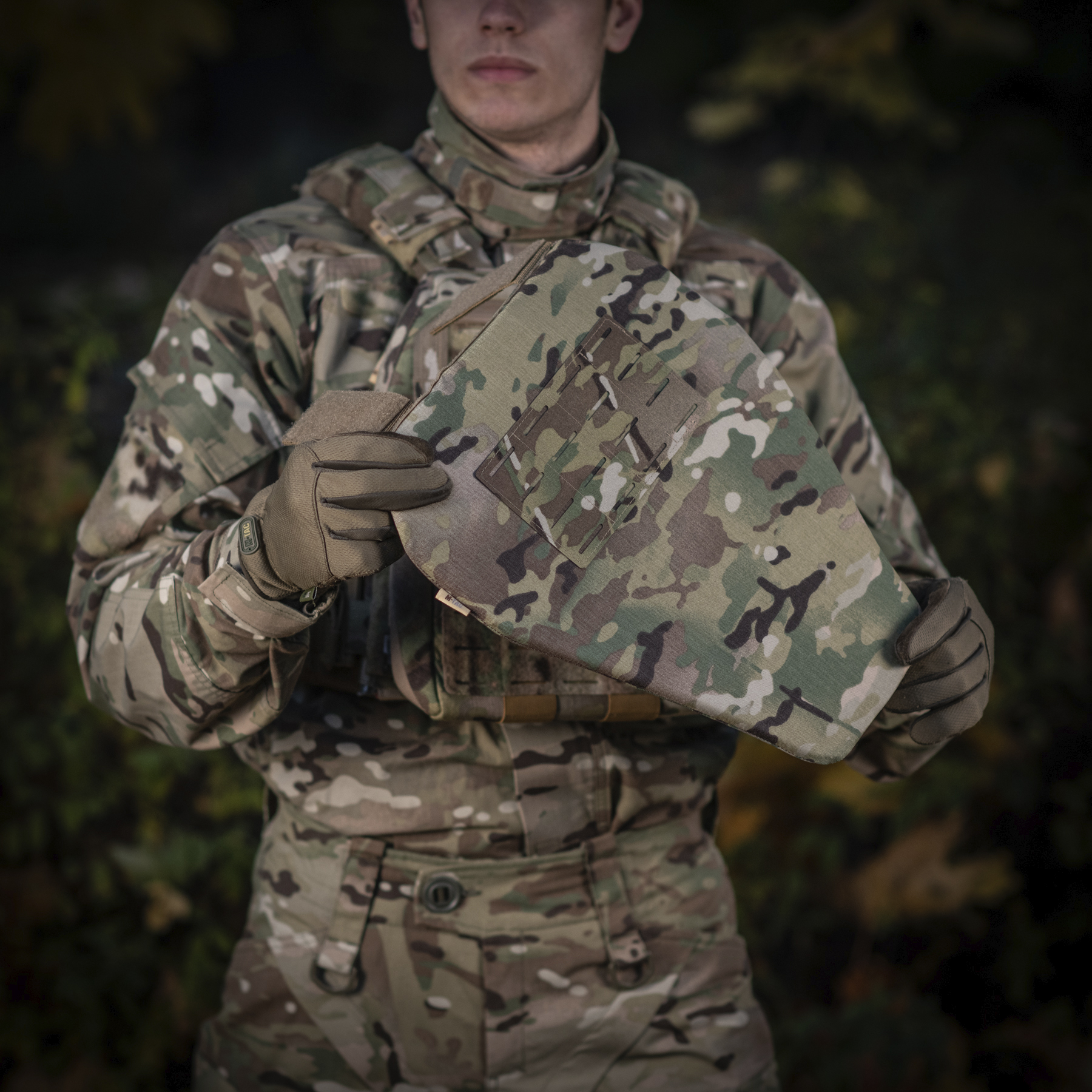 M-Tac фартук противоосколочный с баллистическим пакетом 1 класс (FMS) Laser Cut XL Multicam — 18