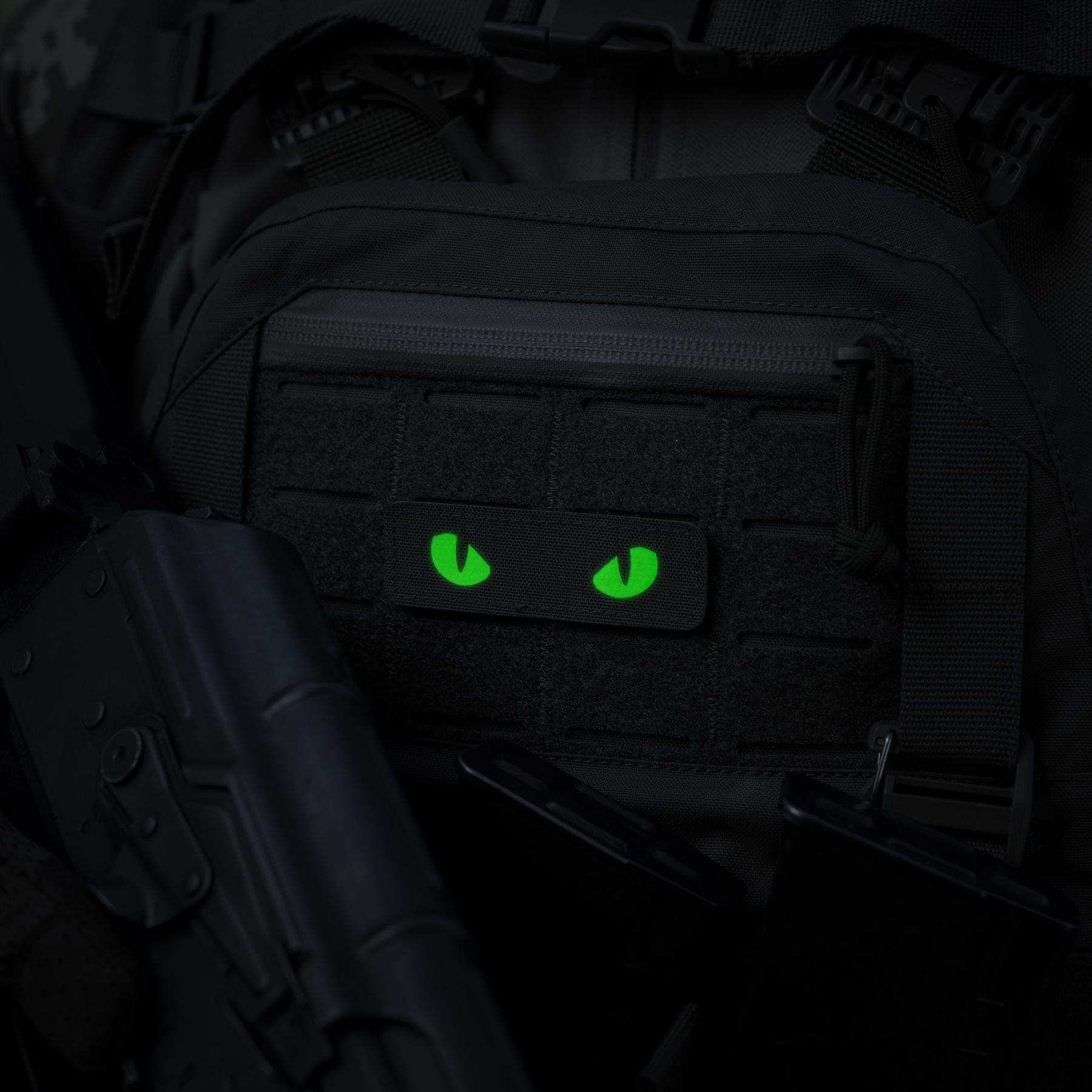 M-Tac нашивка Cat Eyes Laser Cut Ranger Green/Green/GID — 6