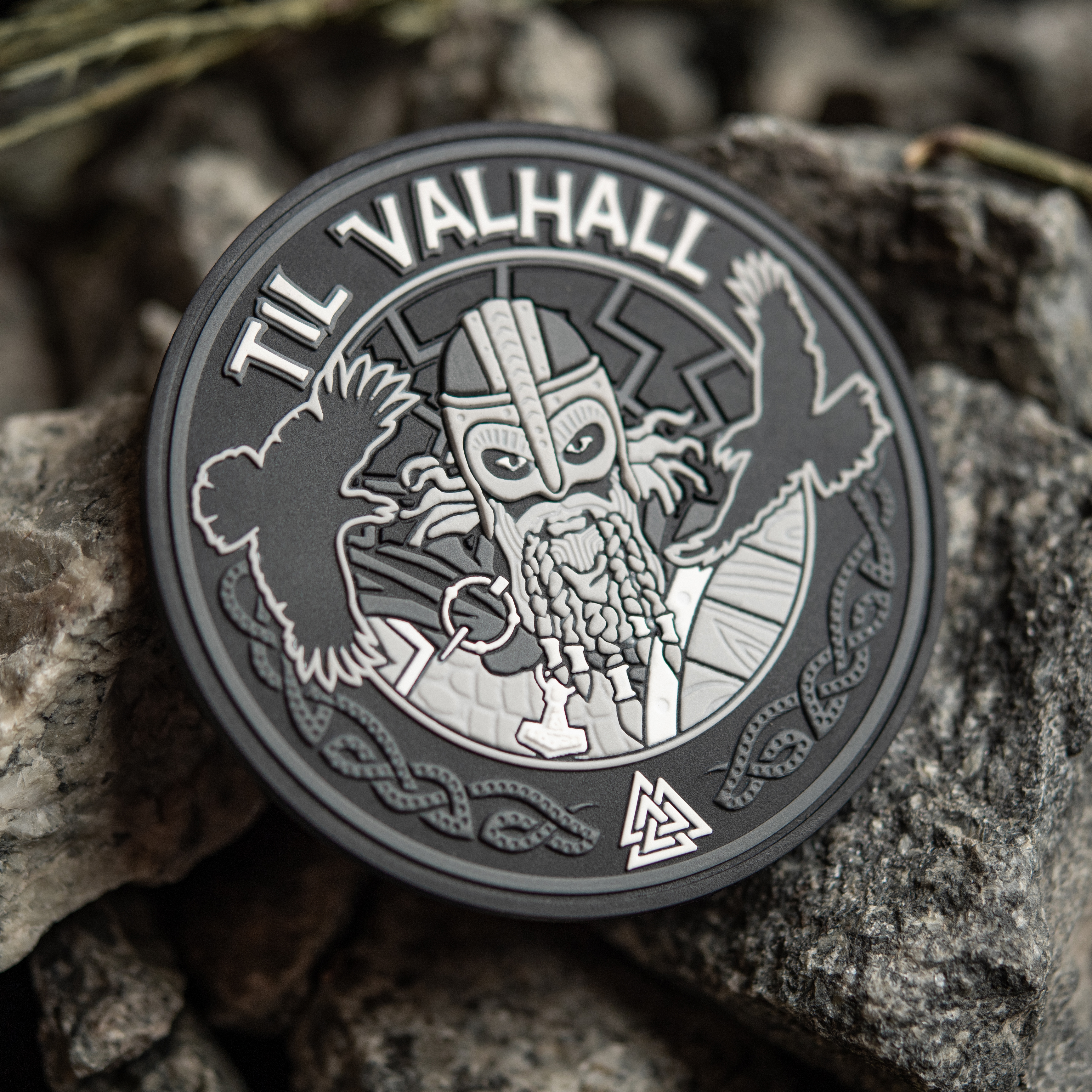 M-Tac нашивка Til Valhall PVC Grey/Black — 7