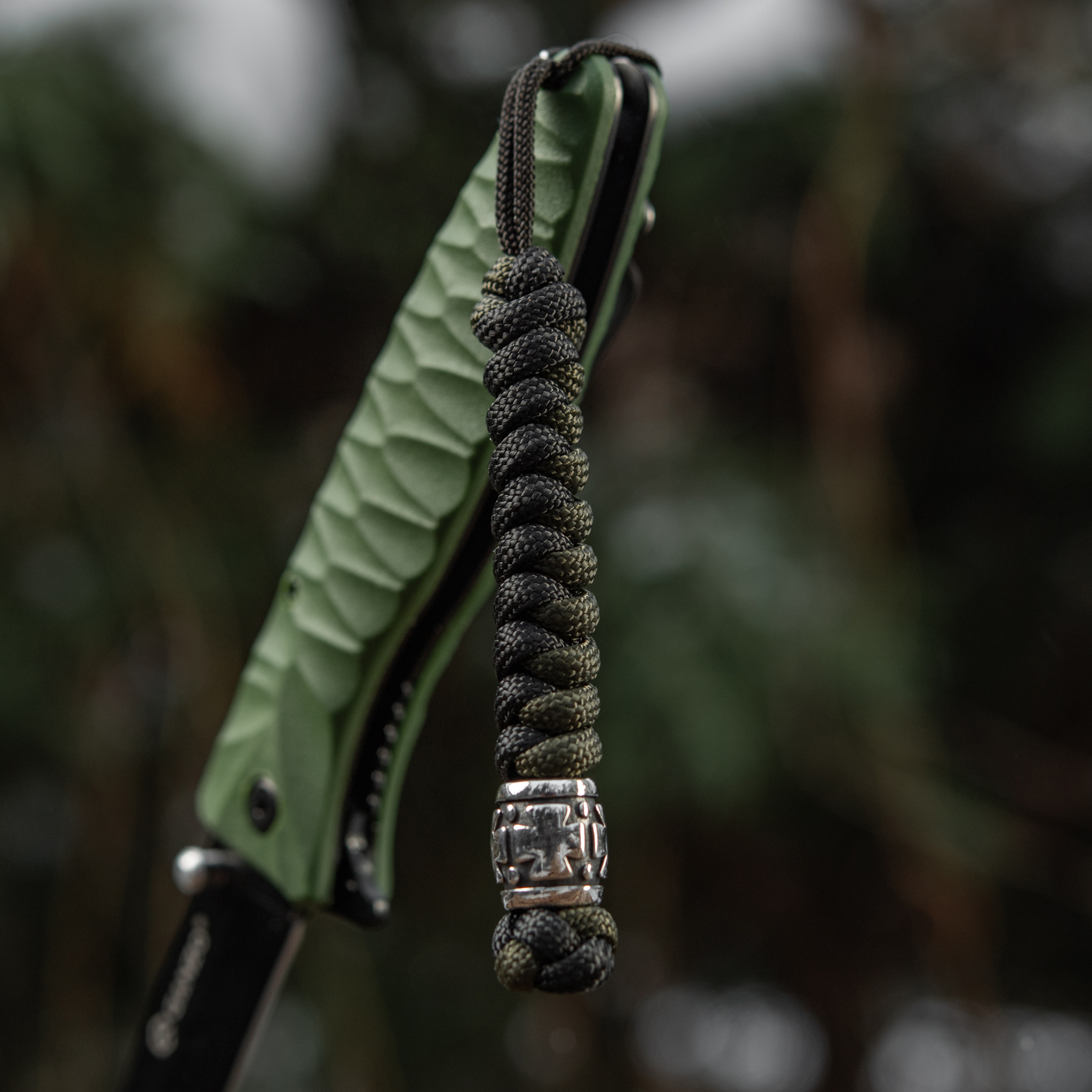 M-Tac темляк Viper Козацкий Крест V.2 Steel Black&Olive — 6