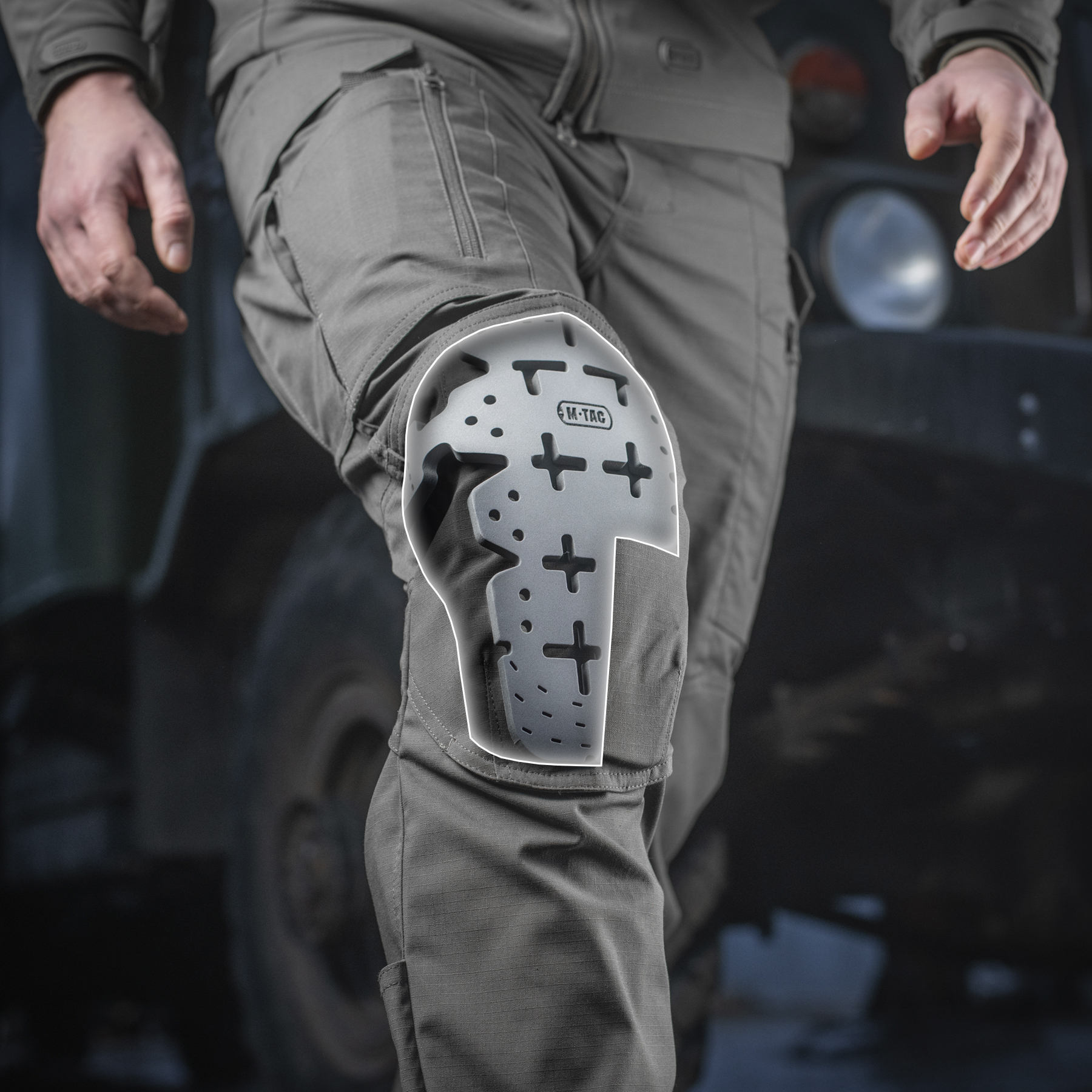 M-Tac наколенники-вставки EVA (пара) Gen.II Grey — 9