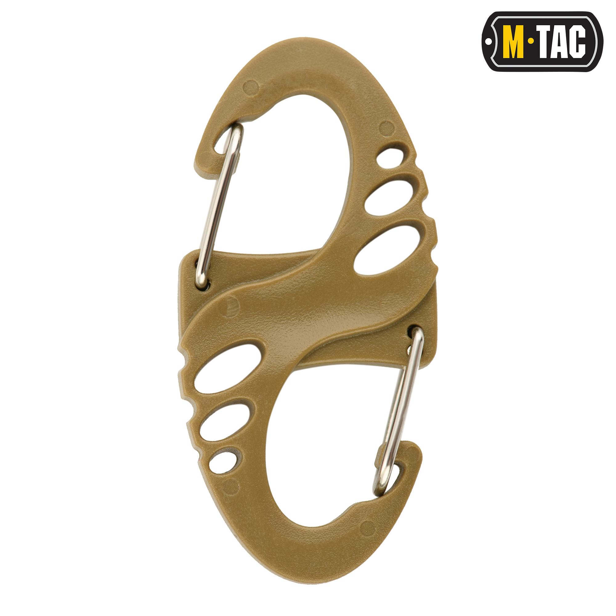 M-Tac карабин S-Hook пластиковый Coyote — 3