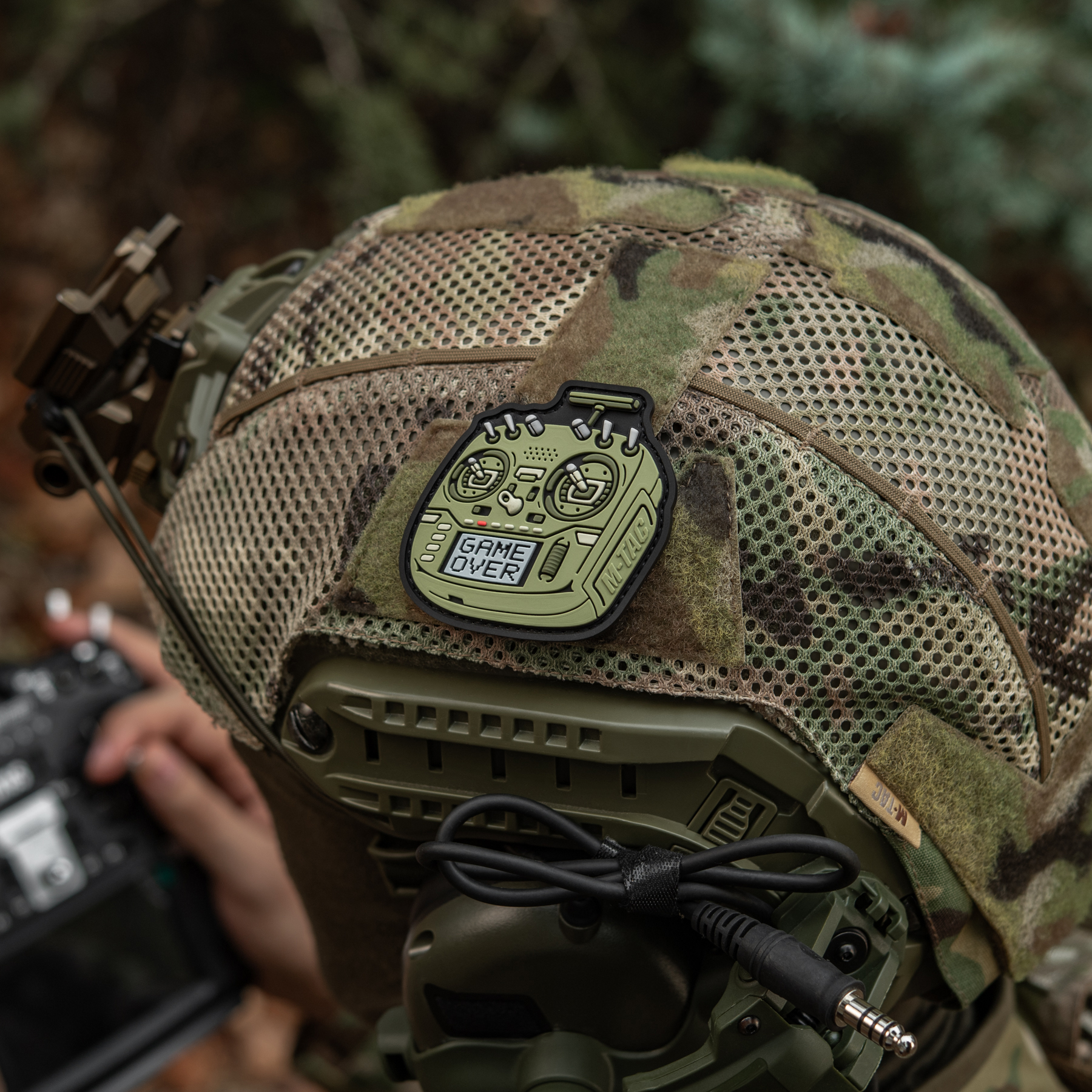 M-Tac нашивка пульт FPV олива (PVC) — 16