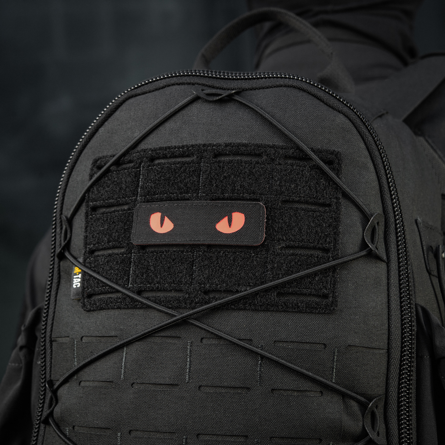M-Tac нашивка Cat Eyes Laser Cut Black/Red/GID — 13