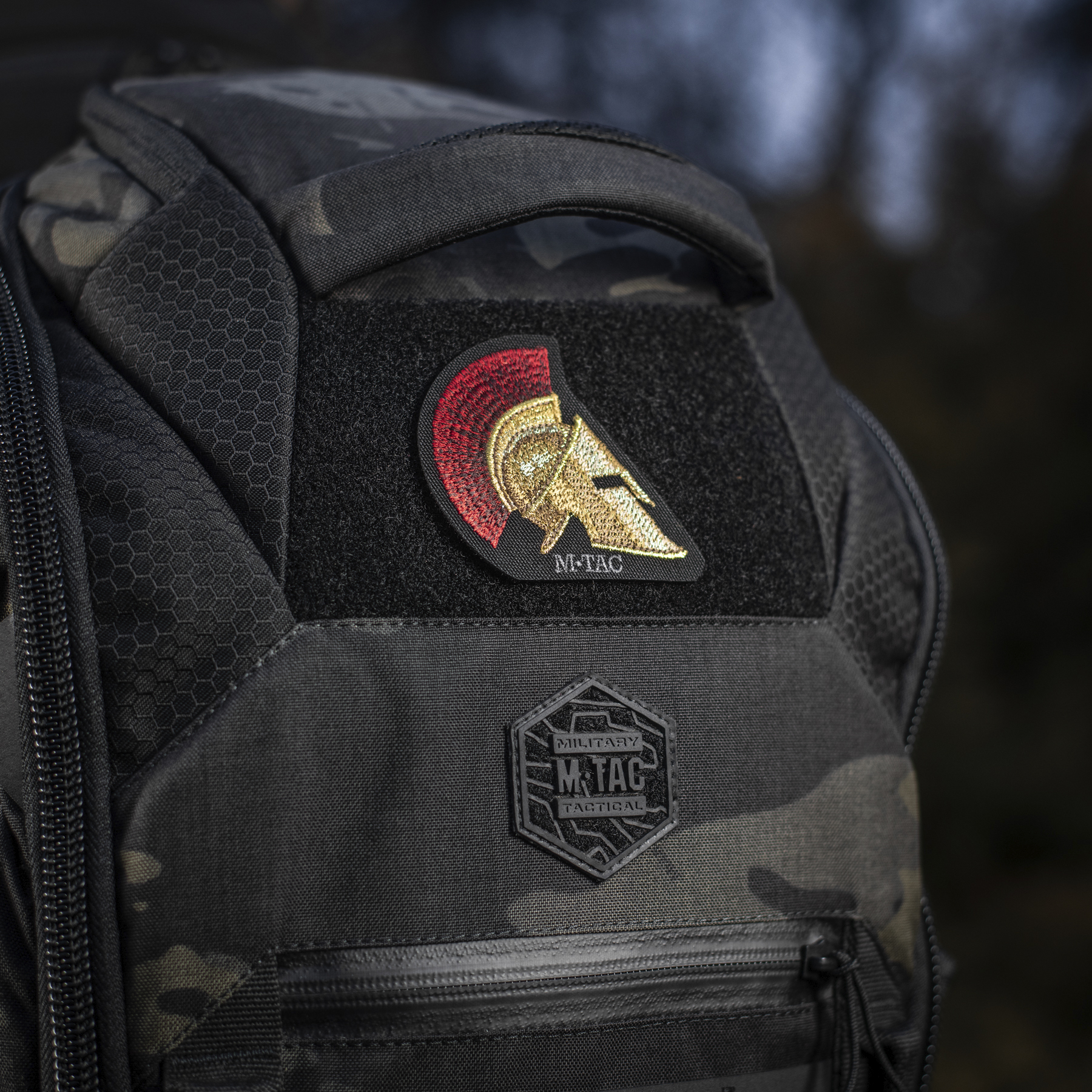 M-Tac нашивка Spartan Helmet (вышивка) Black — 7