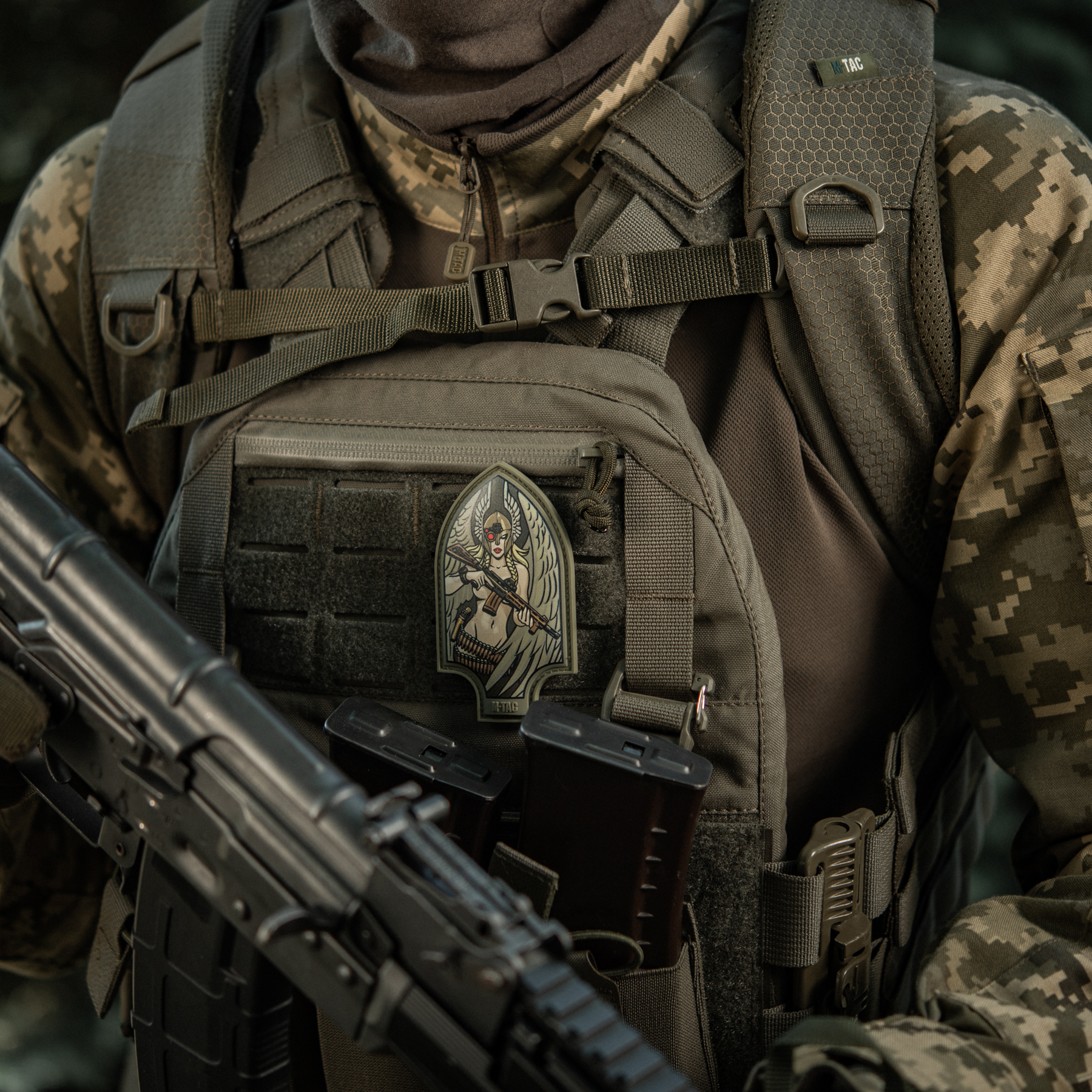 M-Tac нашивка Піка Валькірія PVC друк Olive — 4