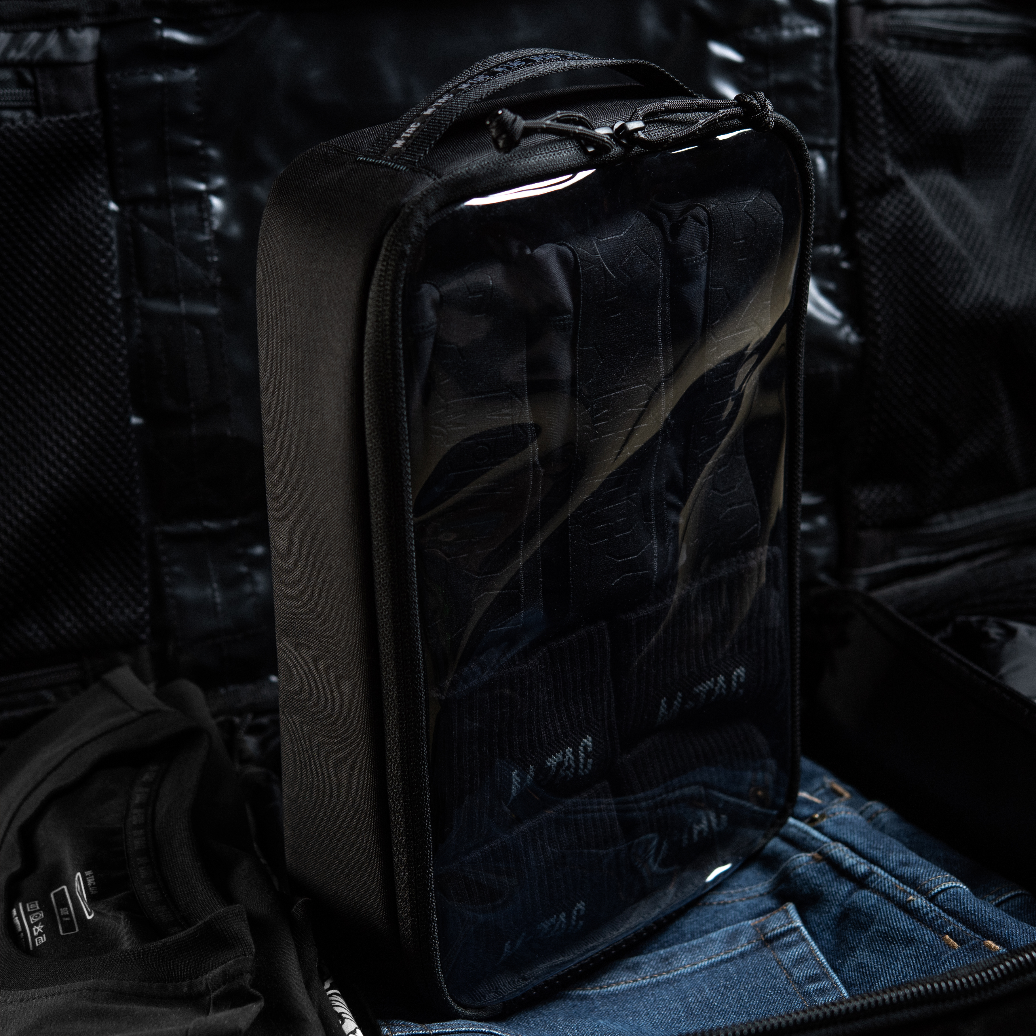 M-Tac органайзер утилитарный прозрачный Elite Large (30х19 см) Black — 8
