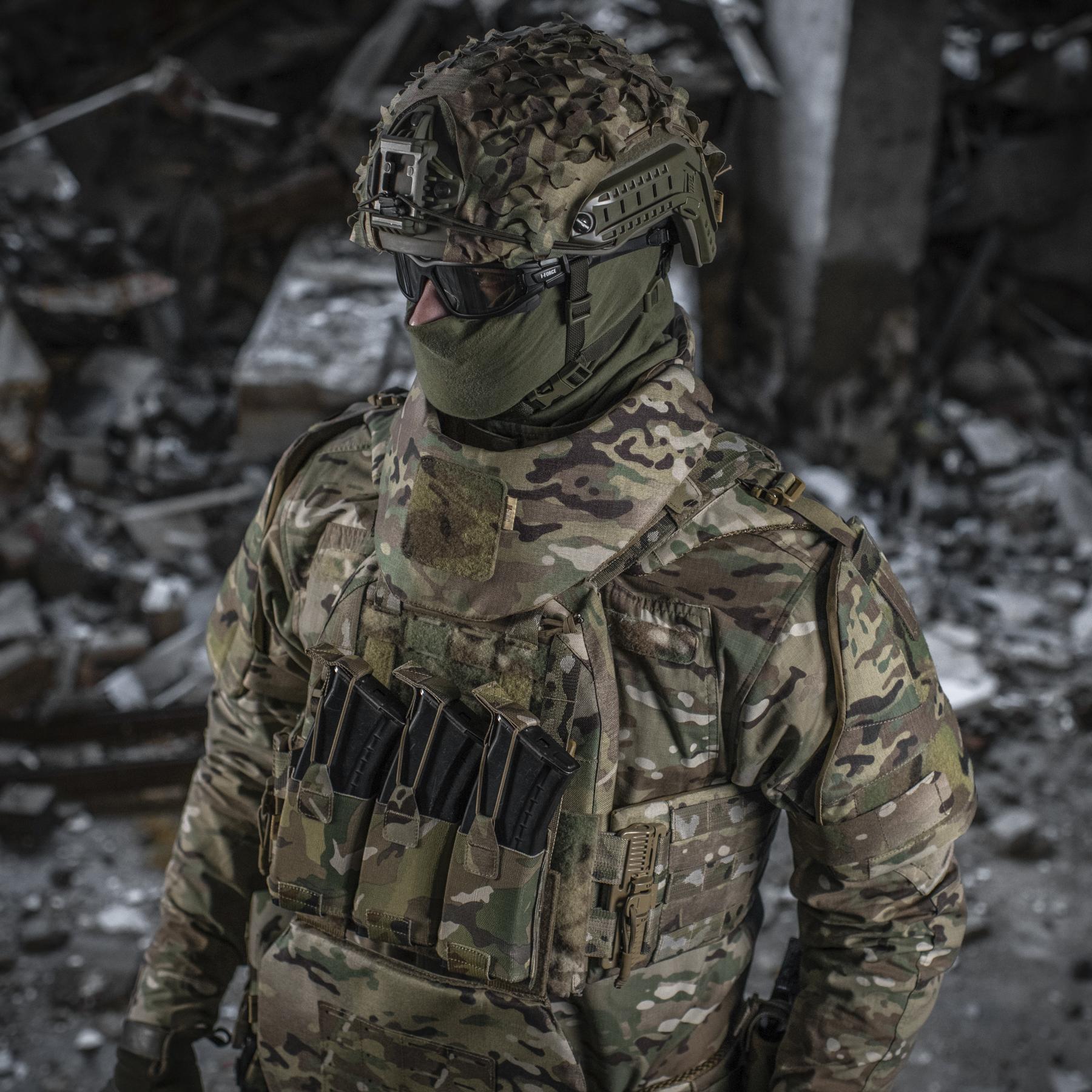 M-Tac Горжет с баллистическими пакетами 1 класс (FMS) для Cuirass QRS Multicam — 25