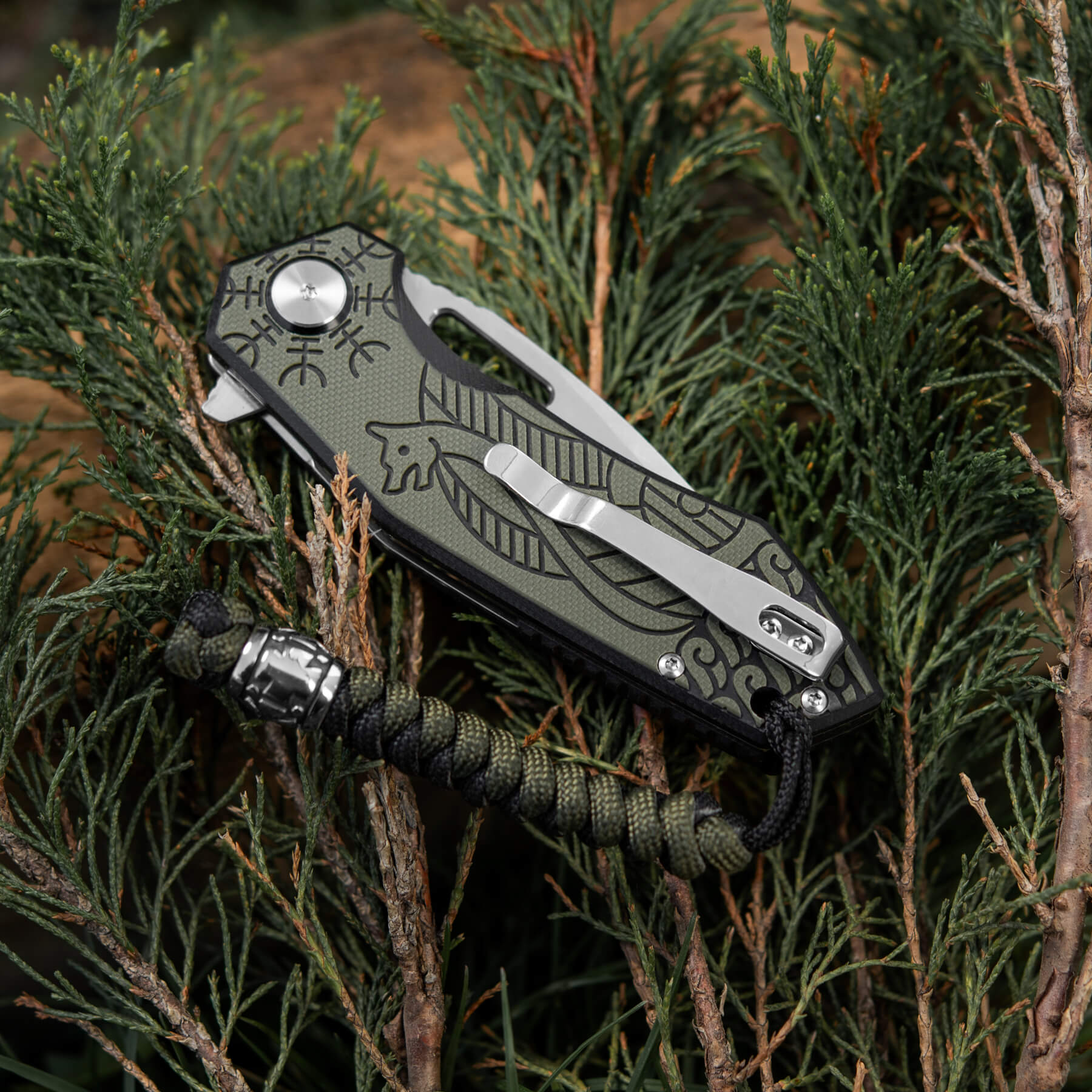 M-Tac нож складной Type 12 Scandinavian Black/Olive — 25