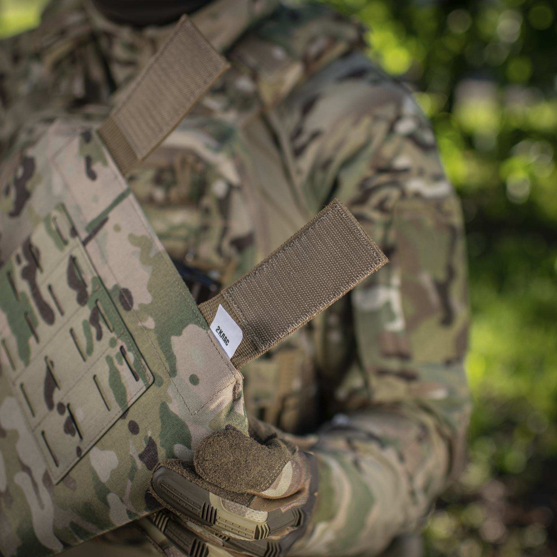 M-Tac фартук противоосколочный с баллистическим пакетом 2 класс (FMS) Laser Cut Multicam — 22