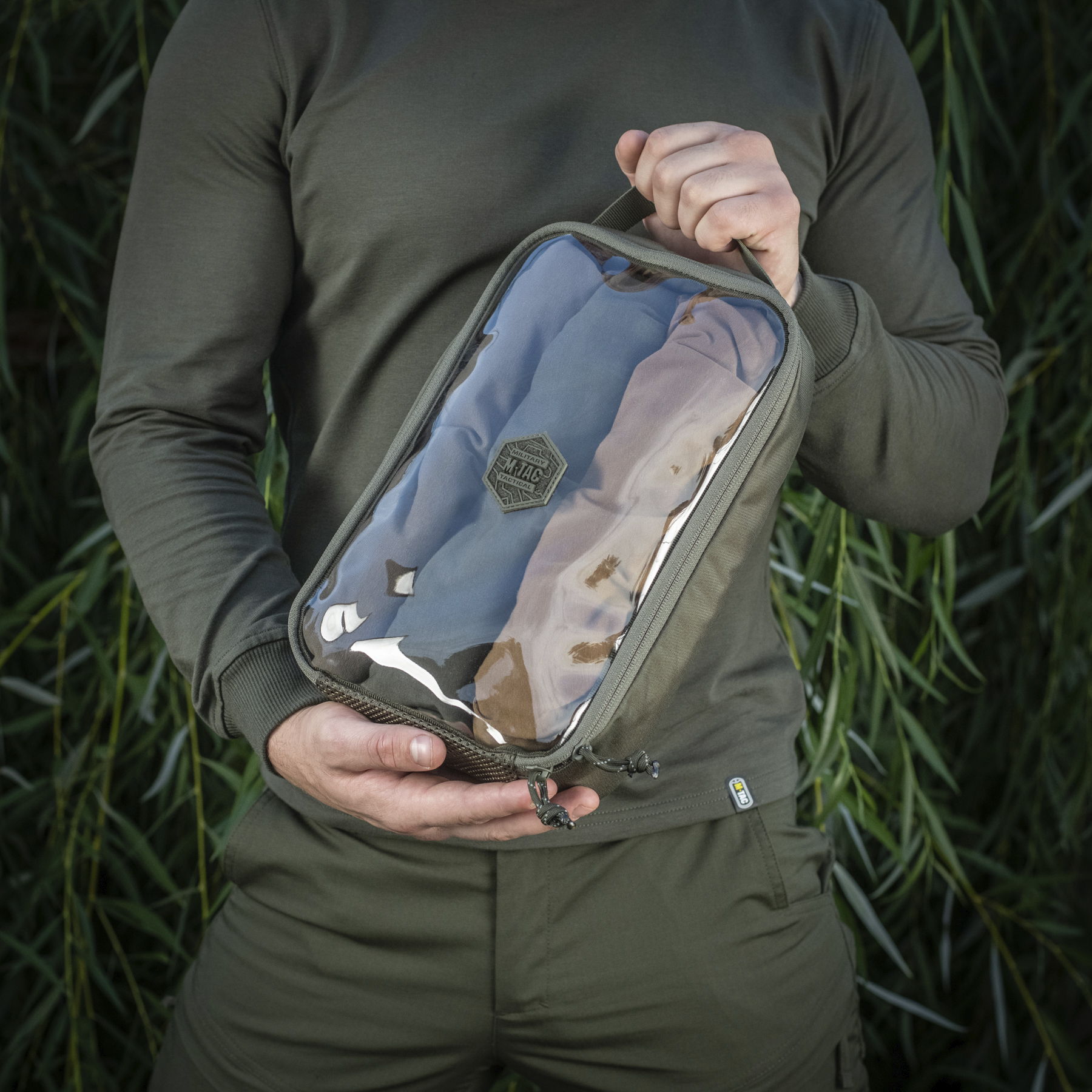 M-Tac органайзер утилитарный прозрачный Elite Large Gen.II Ranger Green — 9