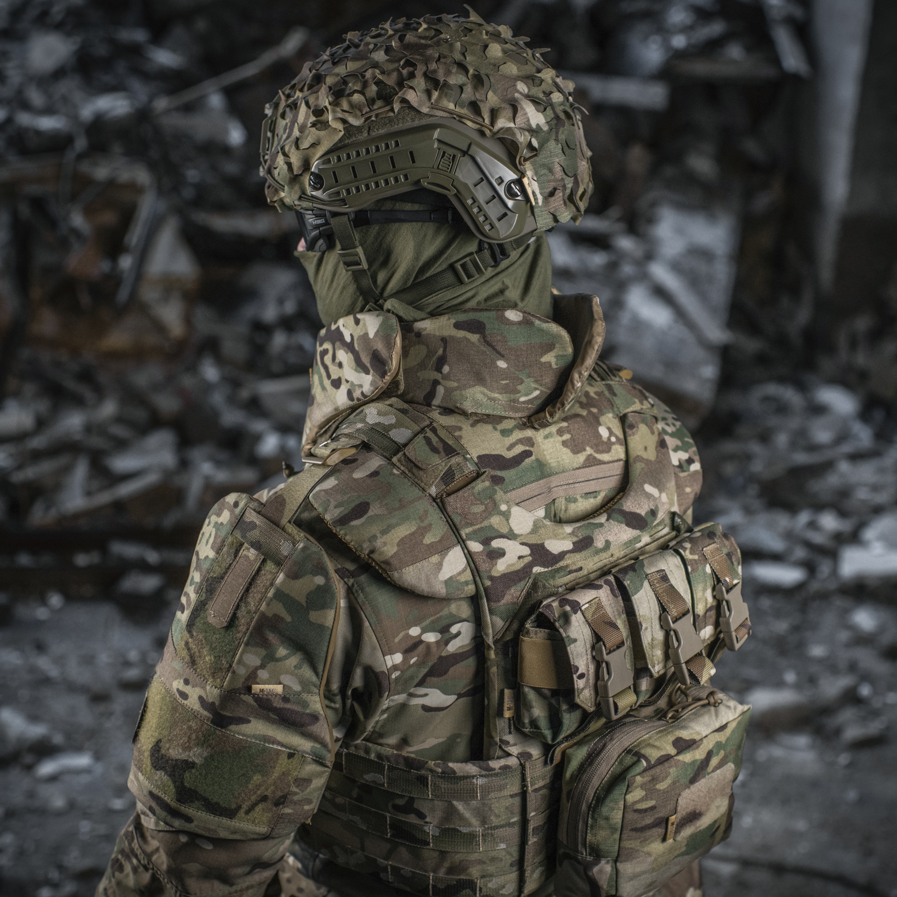 M-Tac Горжет с баллистическими пакетами 1 класс (FMS) для Cuirass QRS Multicam — 28