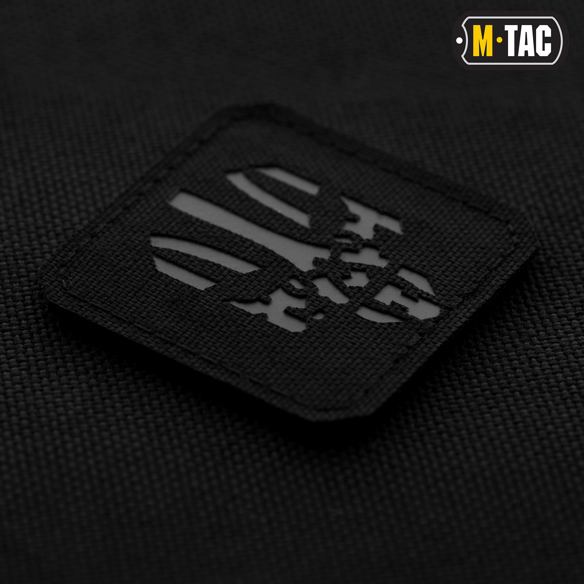 M-Tac нашивка Месник Laser Cut Black/Grey — 3
