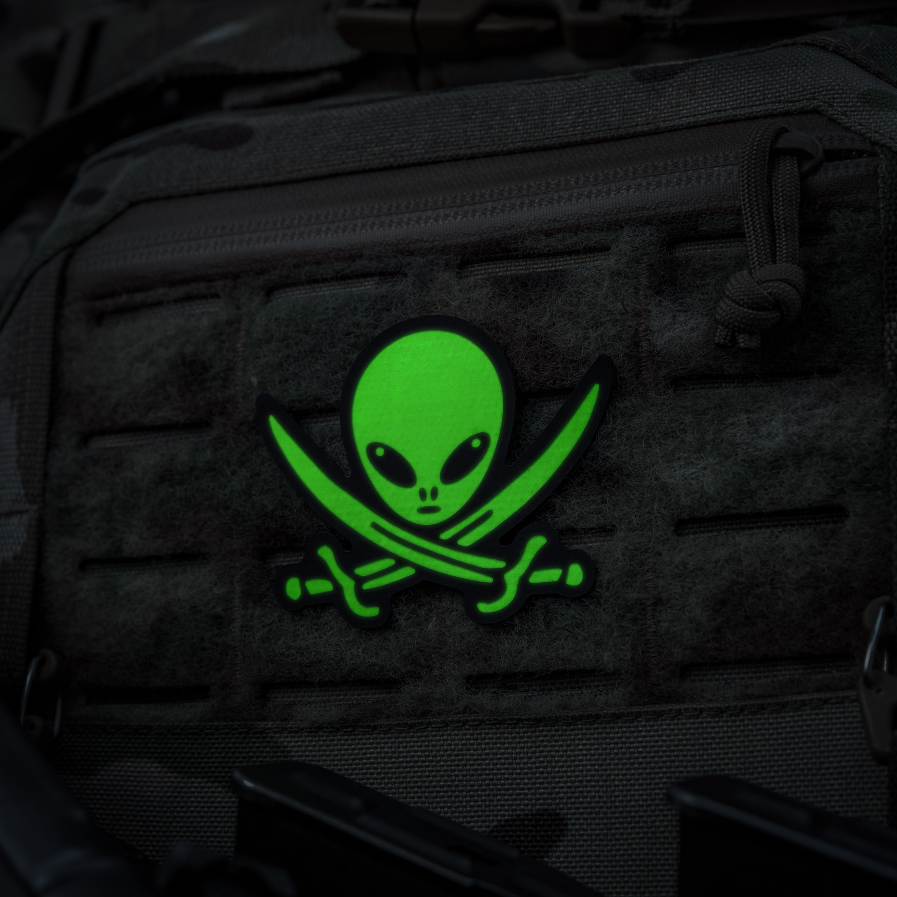 M-Tac нашивка НЛО оператор GID Black/Green — 4