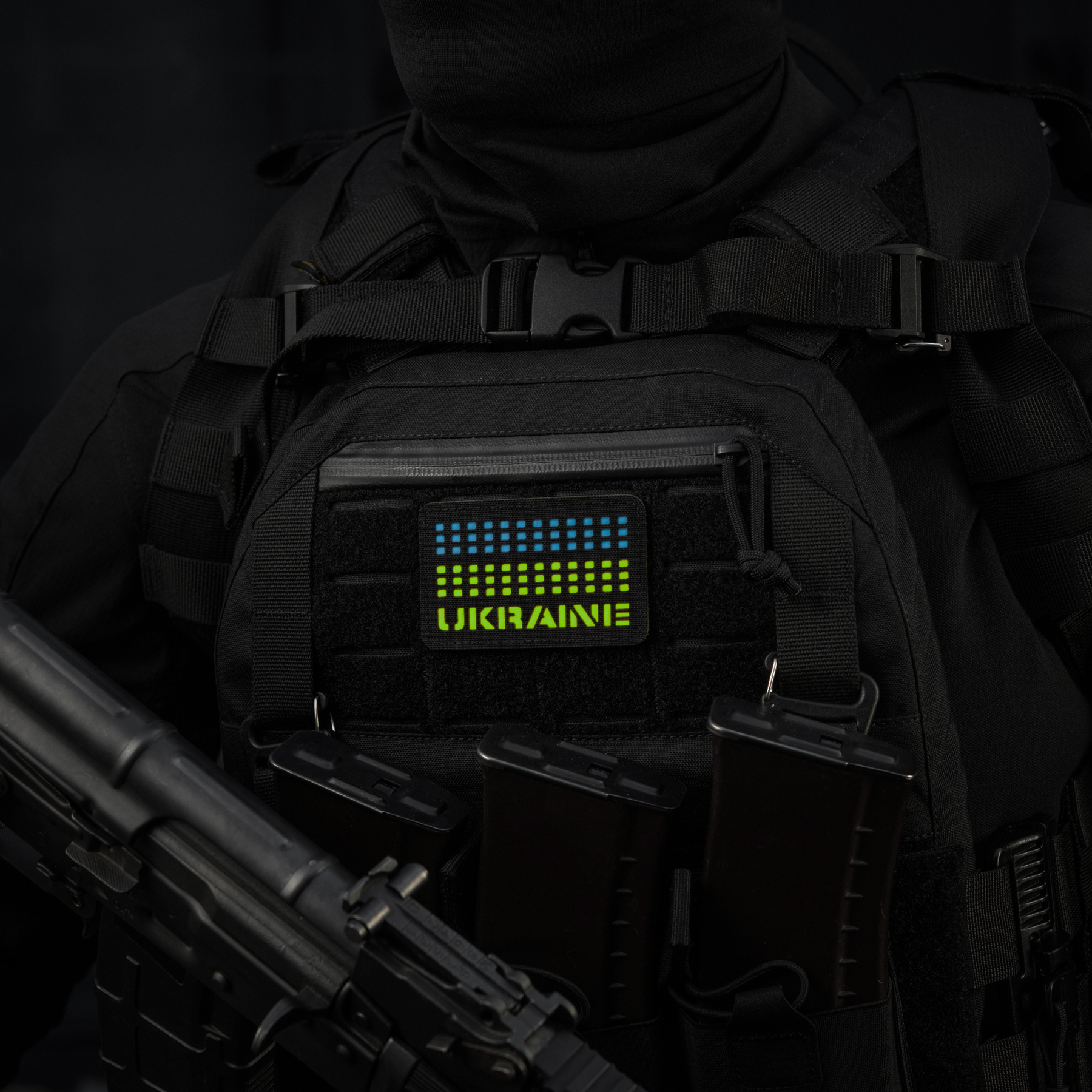 M-Tac нашивка Ukraine Laser Cut Black/Yellow/Blue/GID — 6