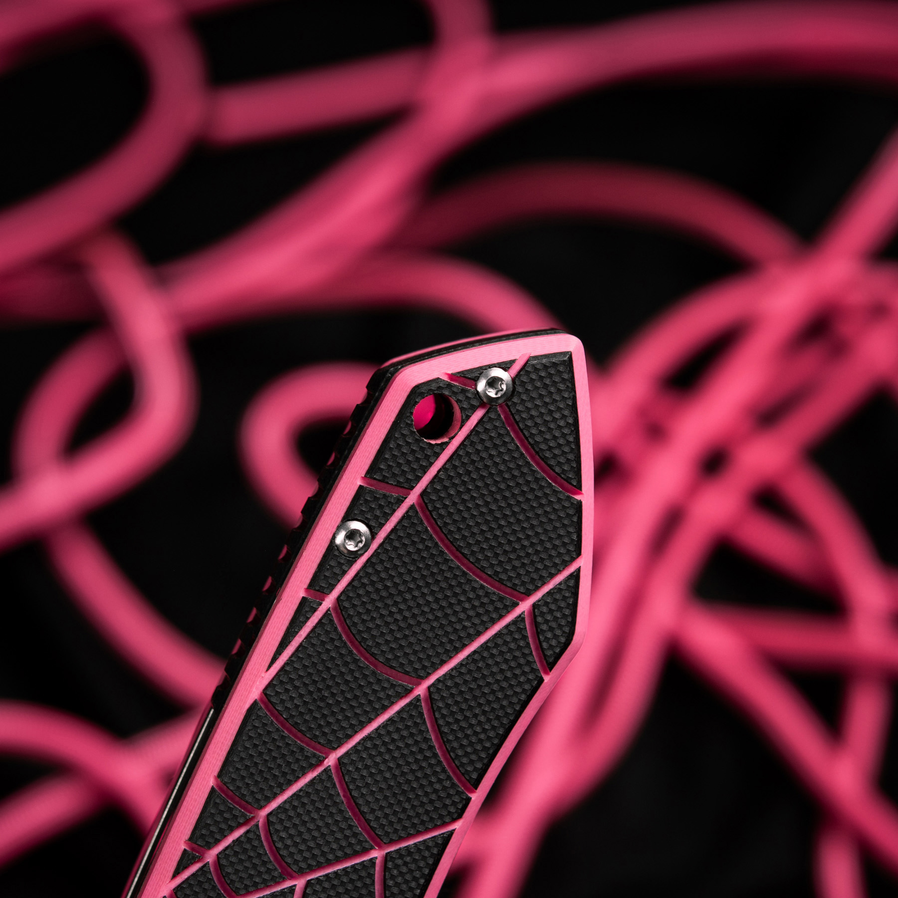 M-Tac нож складной Type 12 Spider Web Black/Pink/Steel — 19