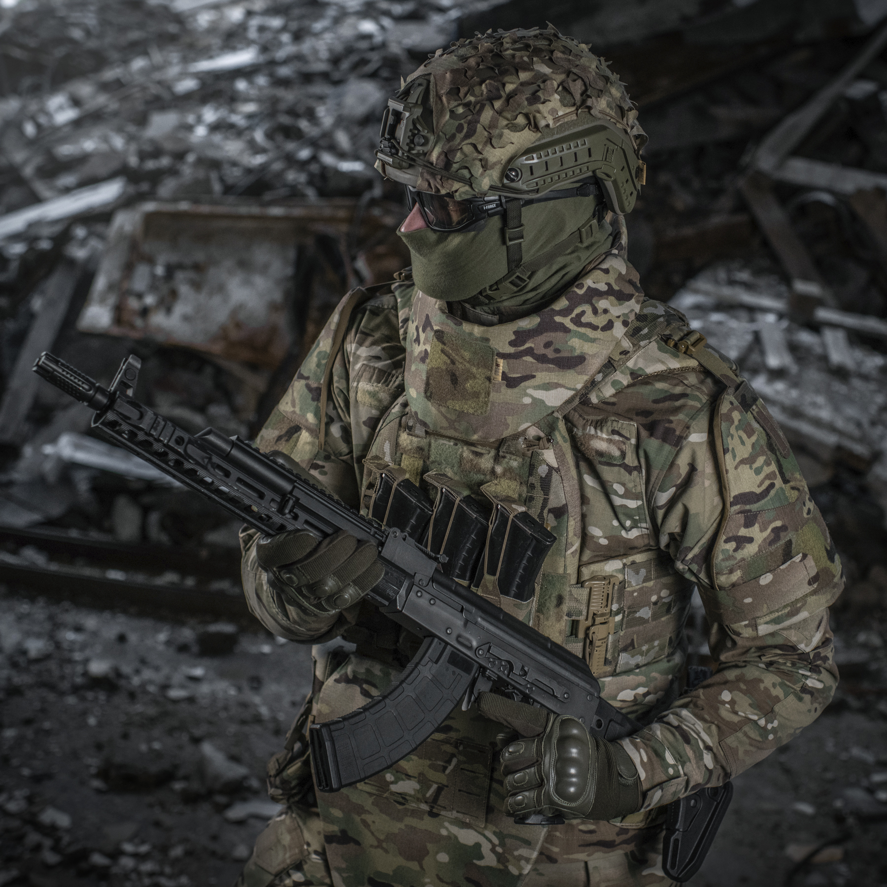 M-Tac Горжет с баллистическими пакетами 1 класс (FMS) для Cuirass QRS Multicam — 20