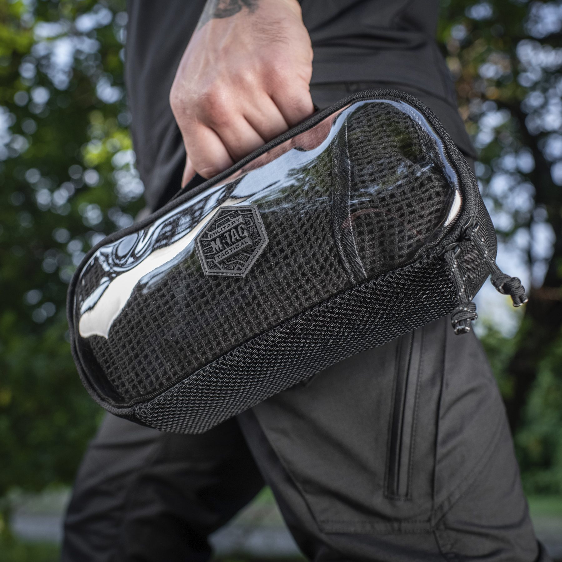M-Tac органайзер утилитарный прозрачный Elite Medium Gen.II Black — 8