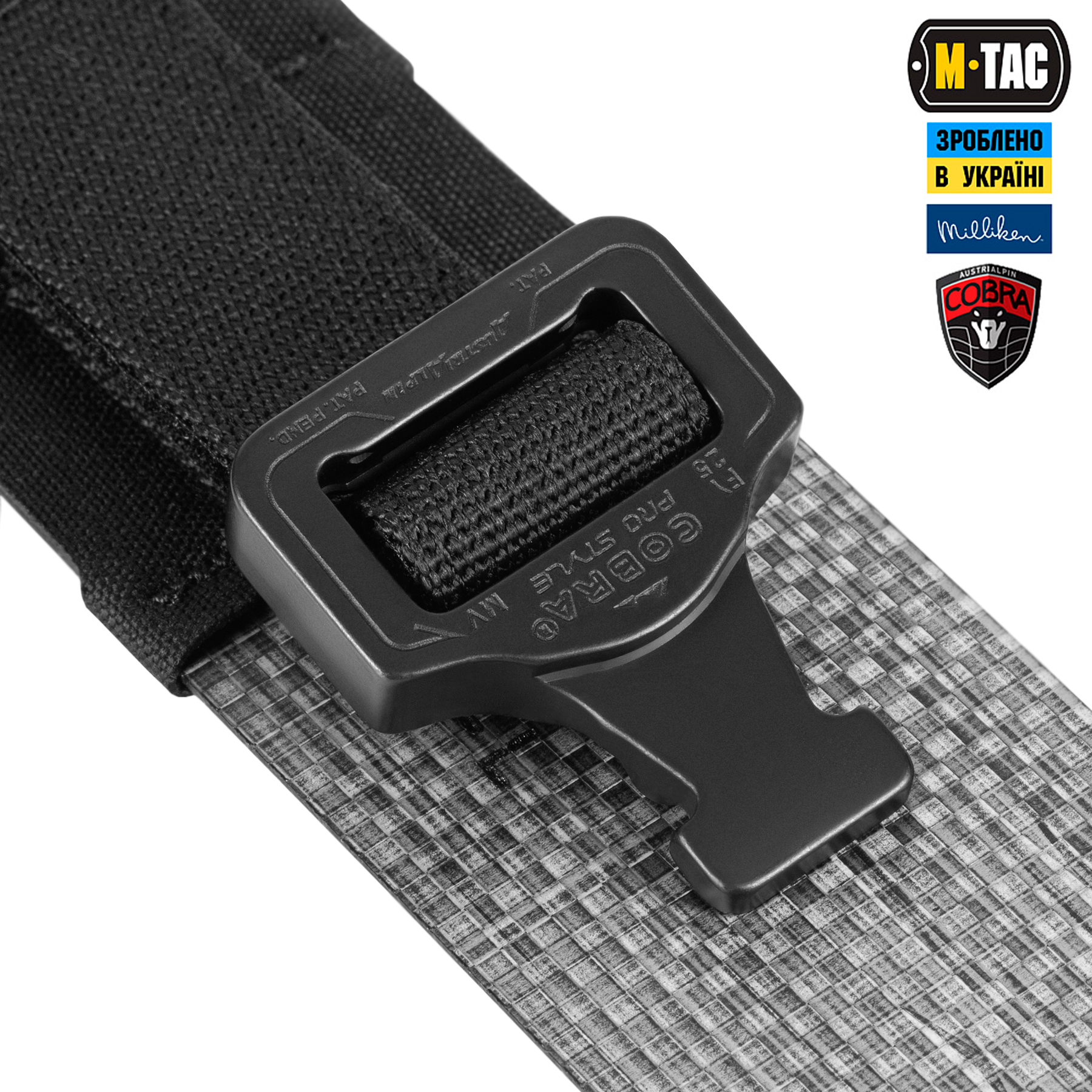 M-Tac ремень Tiger Belt Cobra Buckle Black — 4