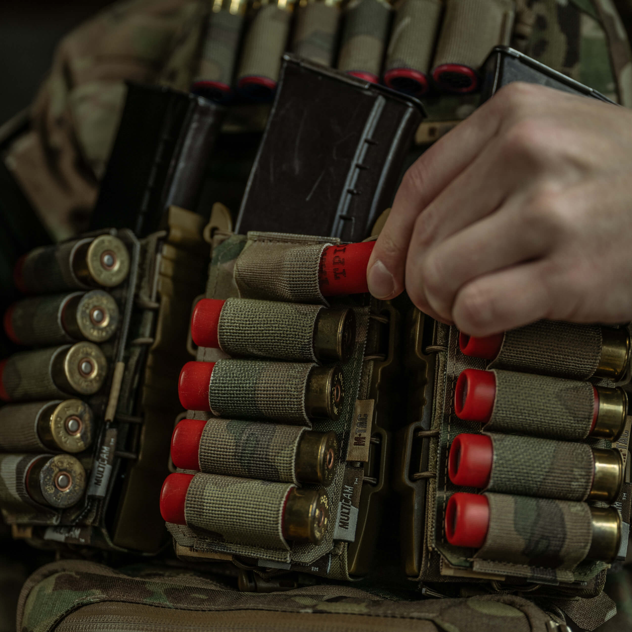 M-Tac патронташ на липучке для патронов 12 калибра Multicam — 27