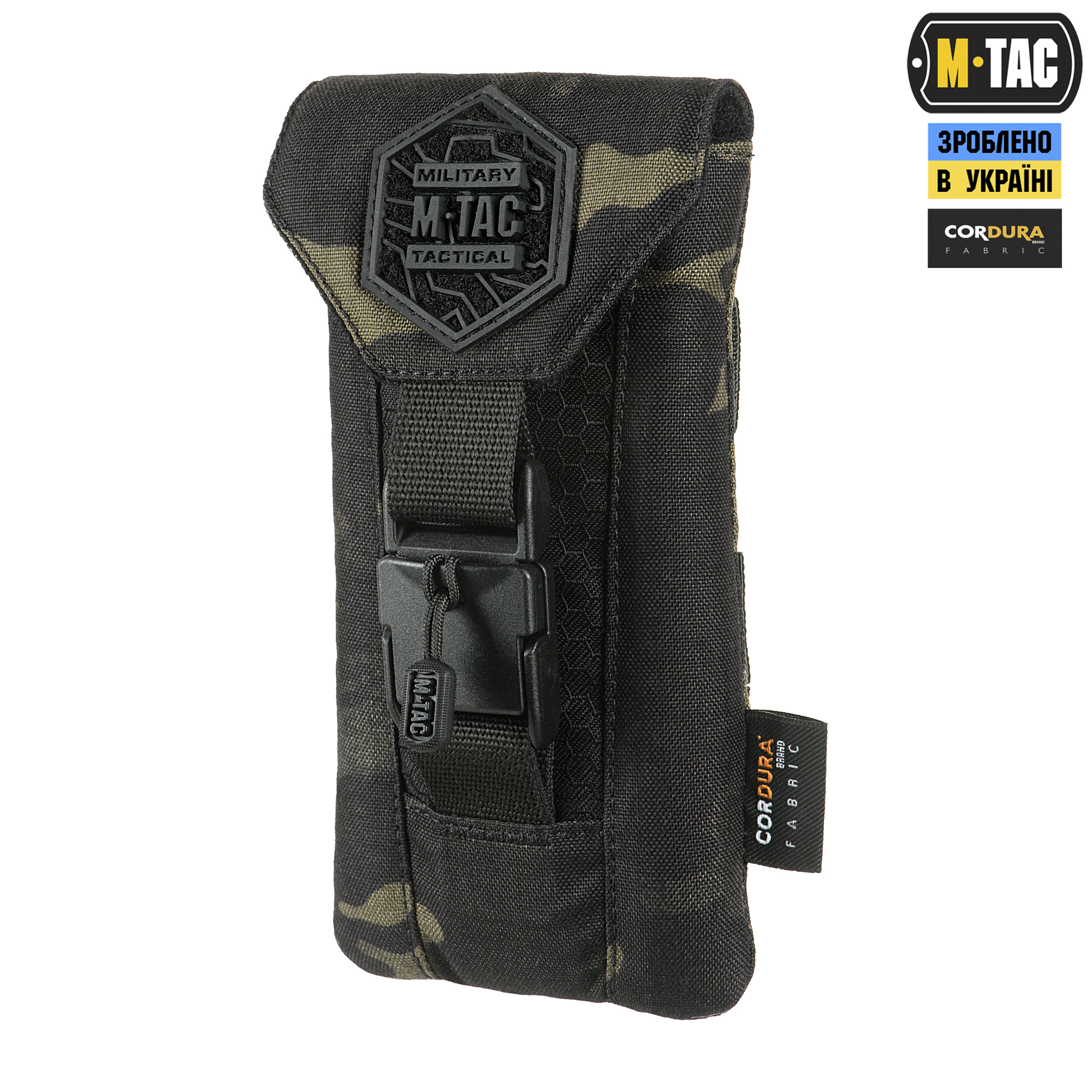 M-Tac подсумок для смартфона Elite Medium Hex Multicam Black/Black — 2