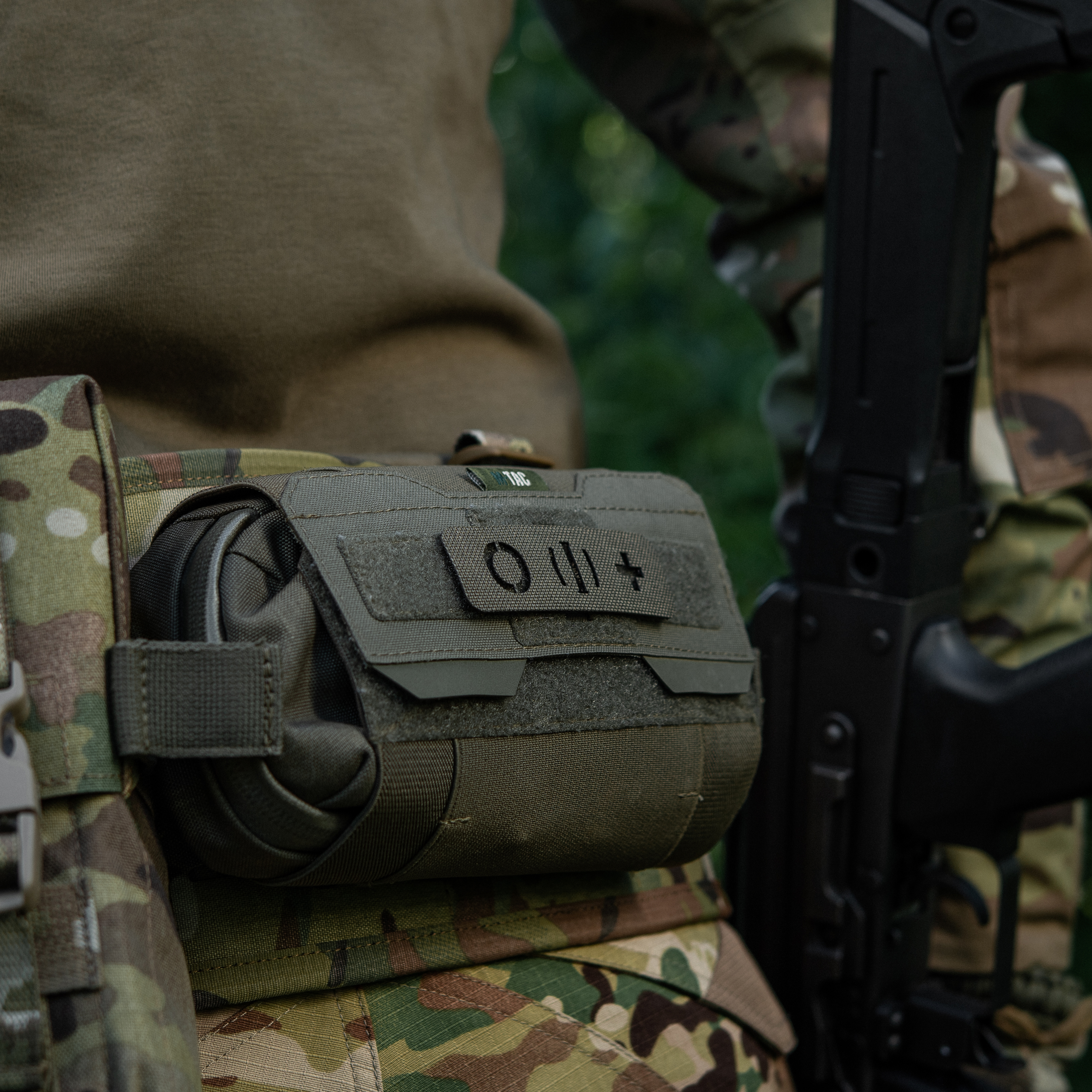 M-Tac нашивка группа крови O (I) + сквозная Laser Cut 25х80 Ranger Green — 3