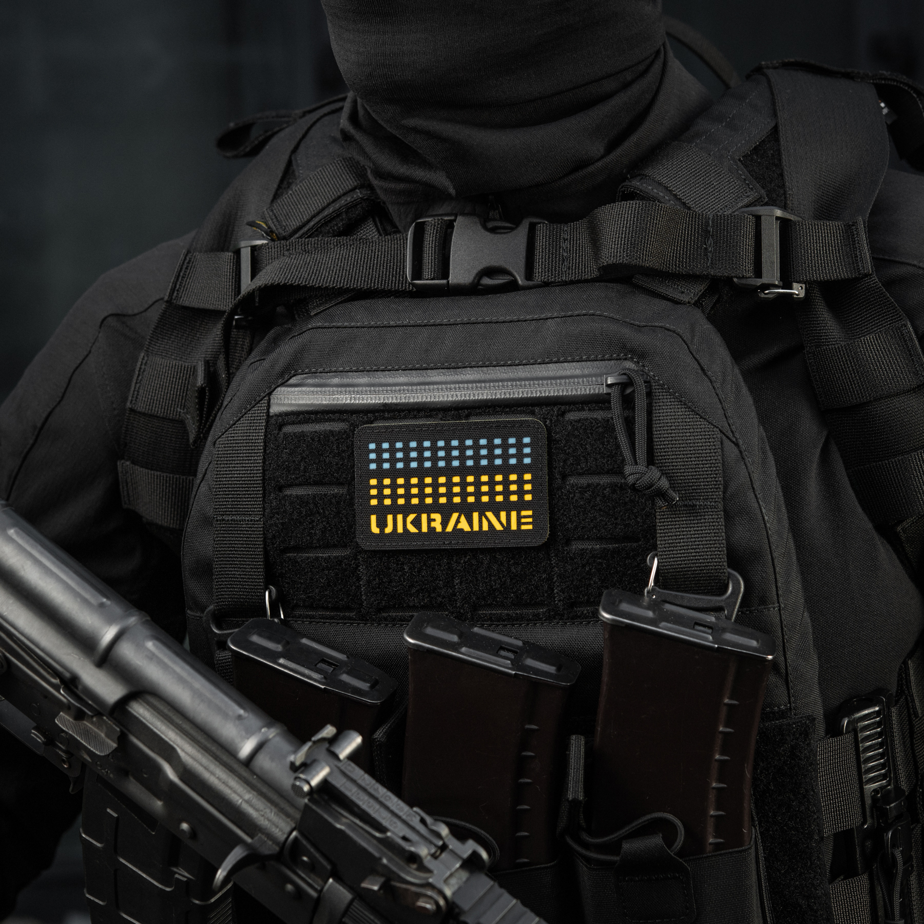 M-Tac нашивка Ukraine Laser Cut Black/Yellow/Blue/GID — 5