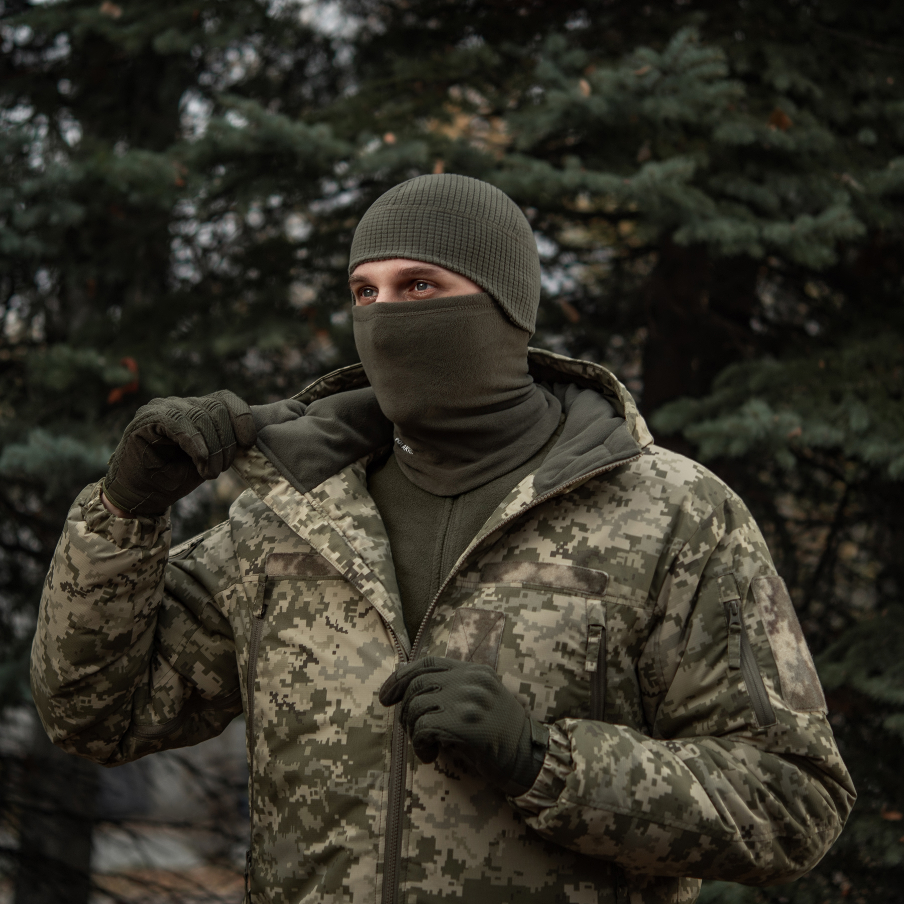 M-Tac шапка-подшлемник Gen.II флис рип-стоп Dark Olive — 7