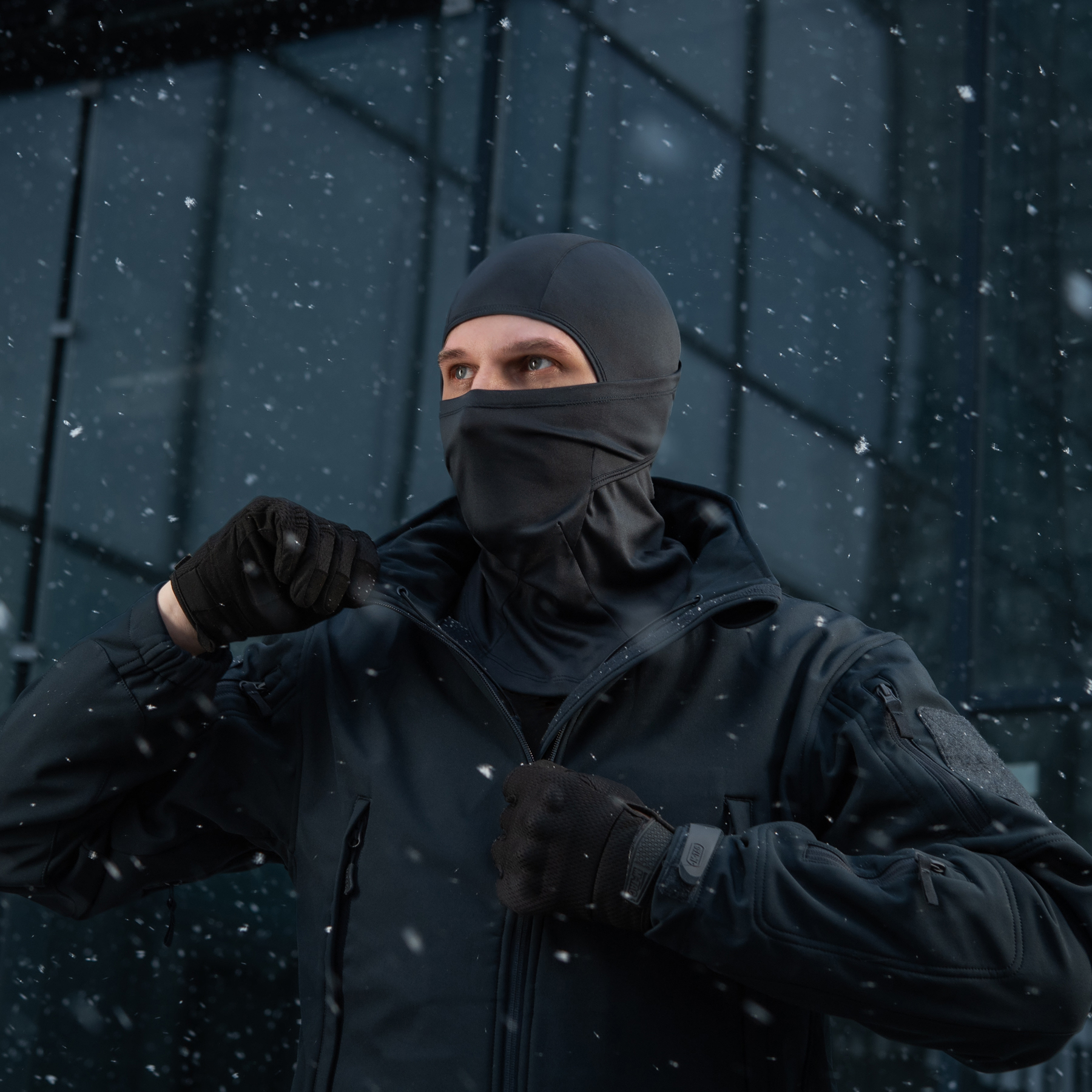 M-Tac балаклава-ниндзя потоотводящая Polartec Dark Navy Blue — 8