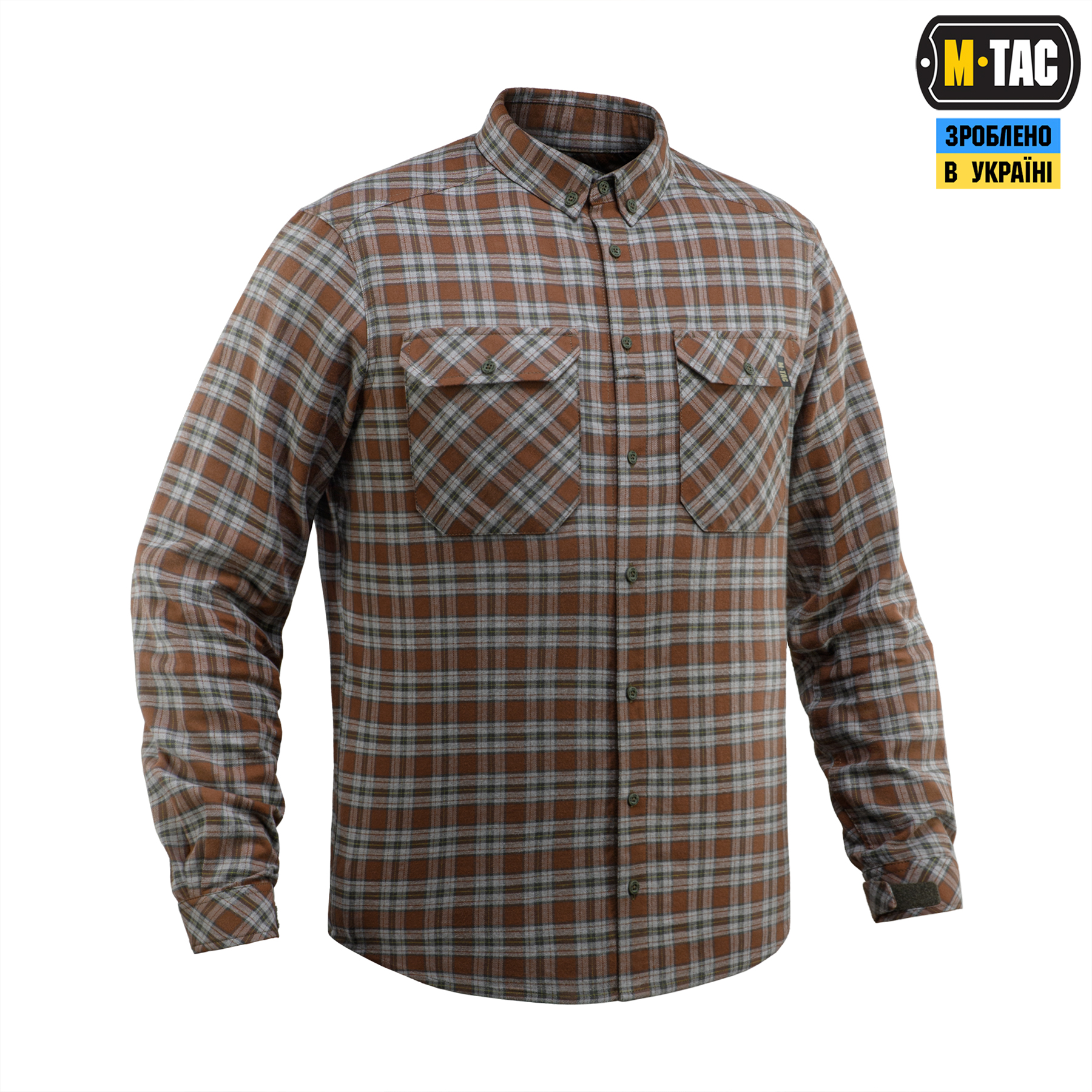 M-Tac рубашка Lumberjack Cotton Shirt Brown/Grey — 4