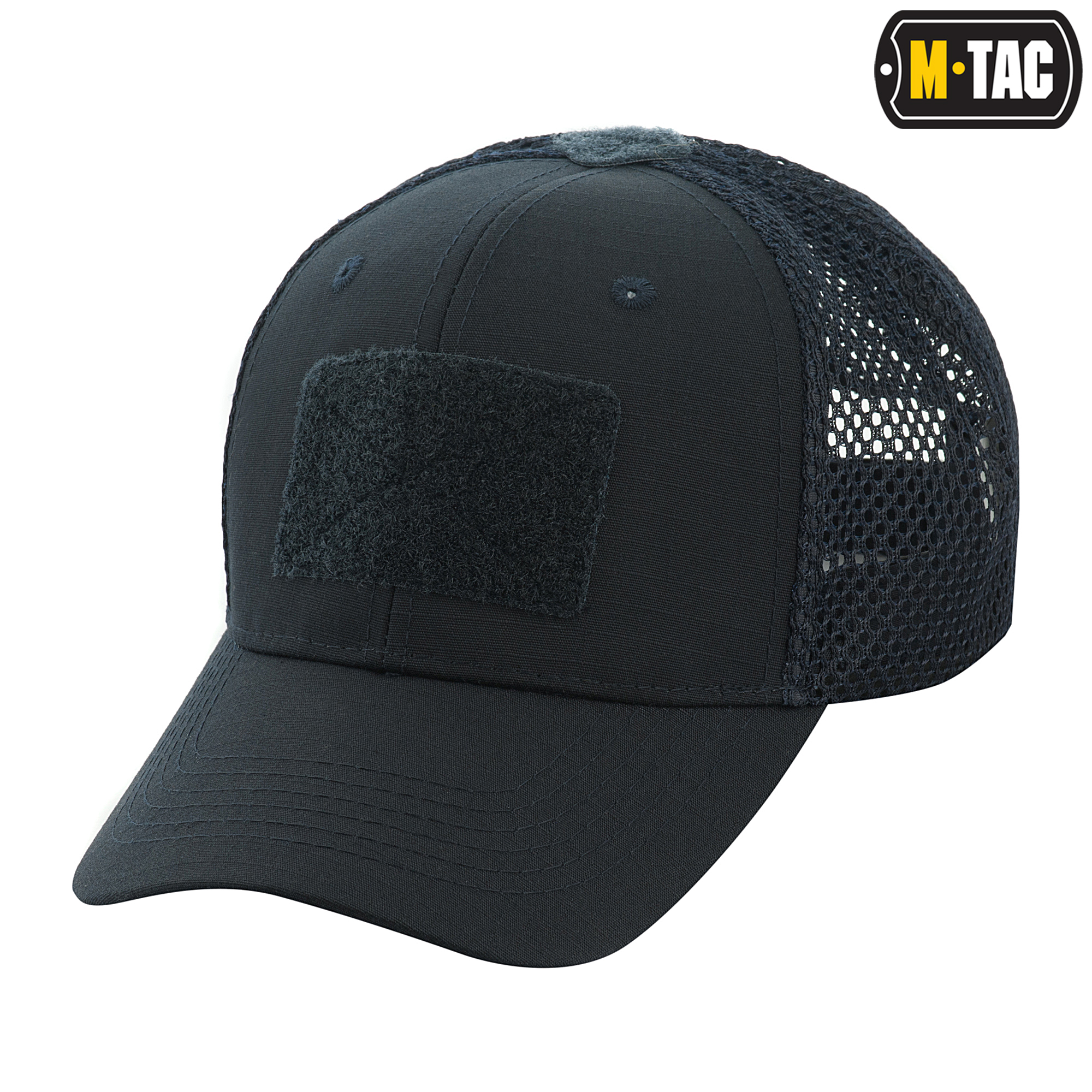 M-Tac бейсболка с липучкой и сеткой Flex рип-стоп Dark Navy Blue — 6