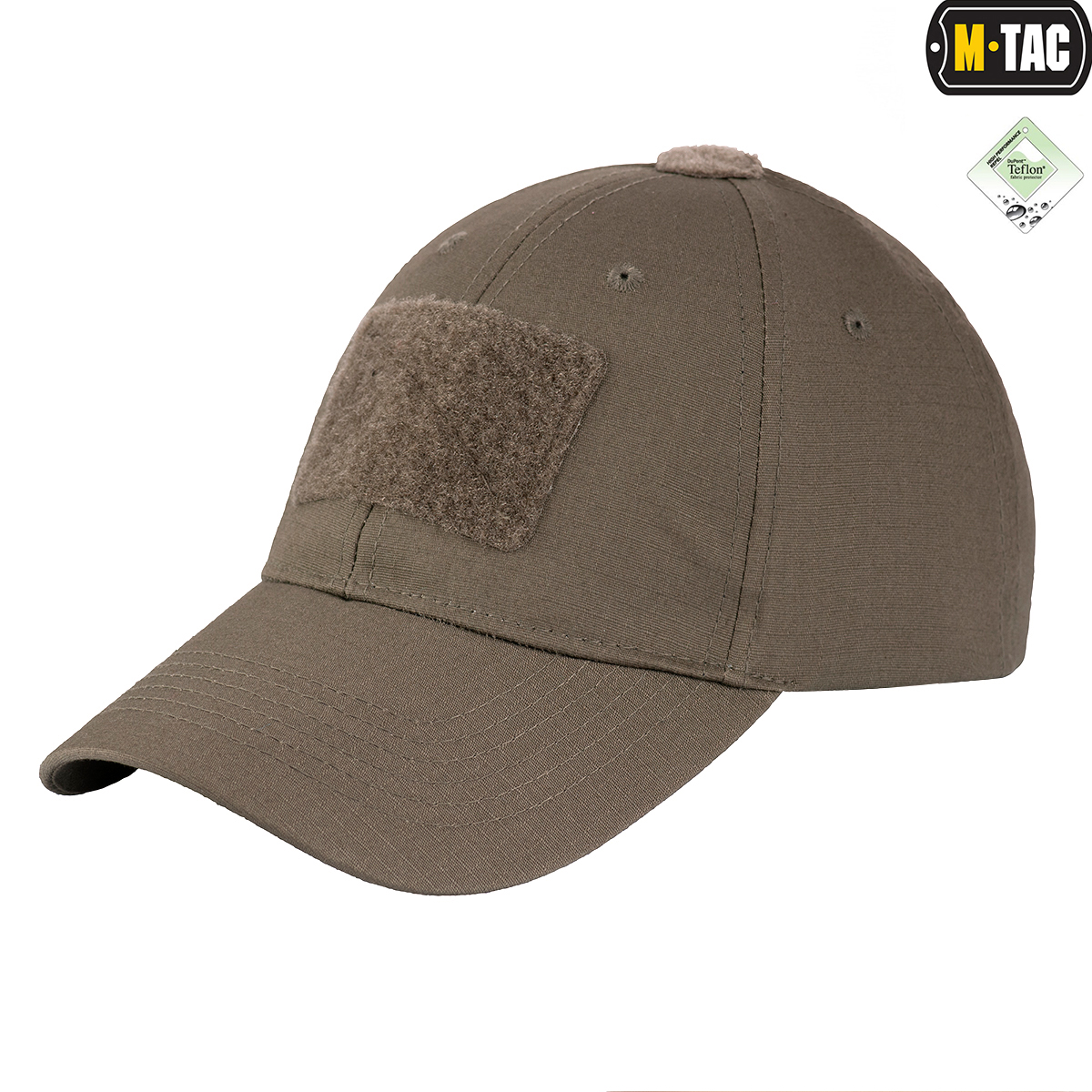 M-Tac бейсболка с липучкой Flex рип-стоп Dark Olive — 5