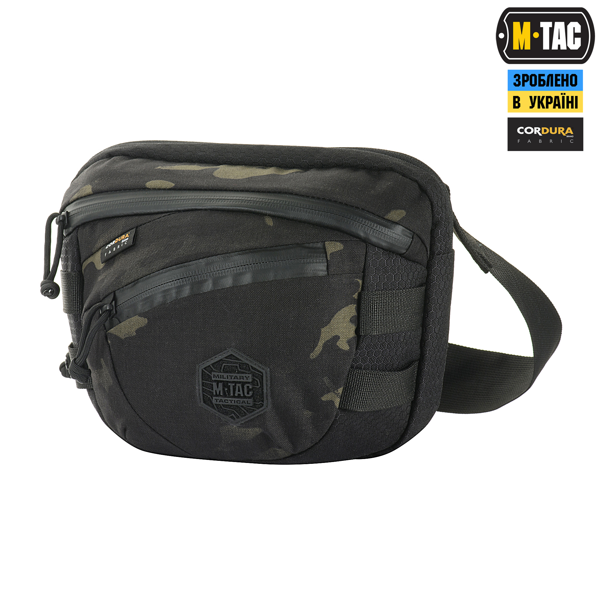 Сумка M-Tac Sphaera Hex Hardsling Bag Gen.II Elite Мультикам Black/Black (10137208) Чорний