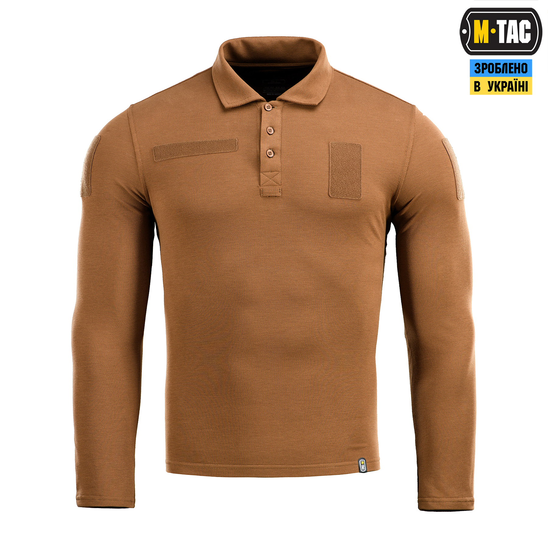 M-Tac поло тактическое длинный рукав 65/35 Coyote Brown — 3