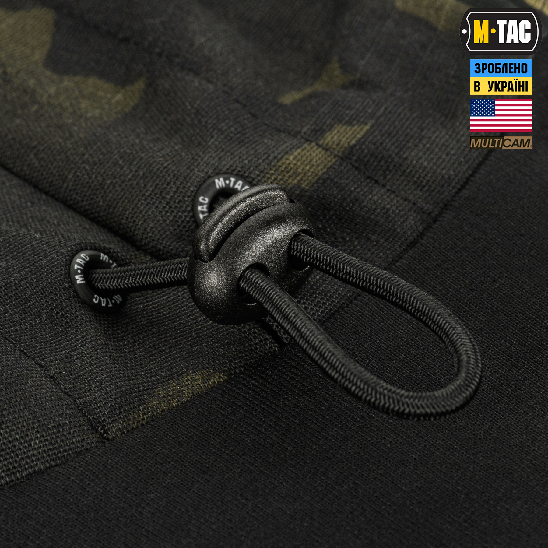 M-Tac кофта Hoodie Combat Black Multicam — 7