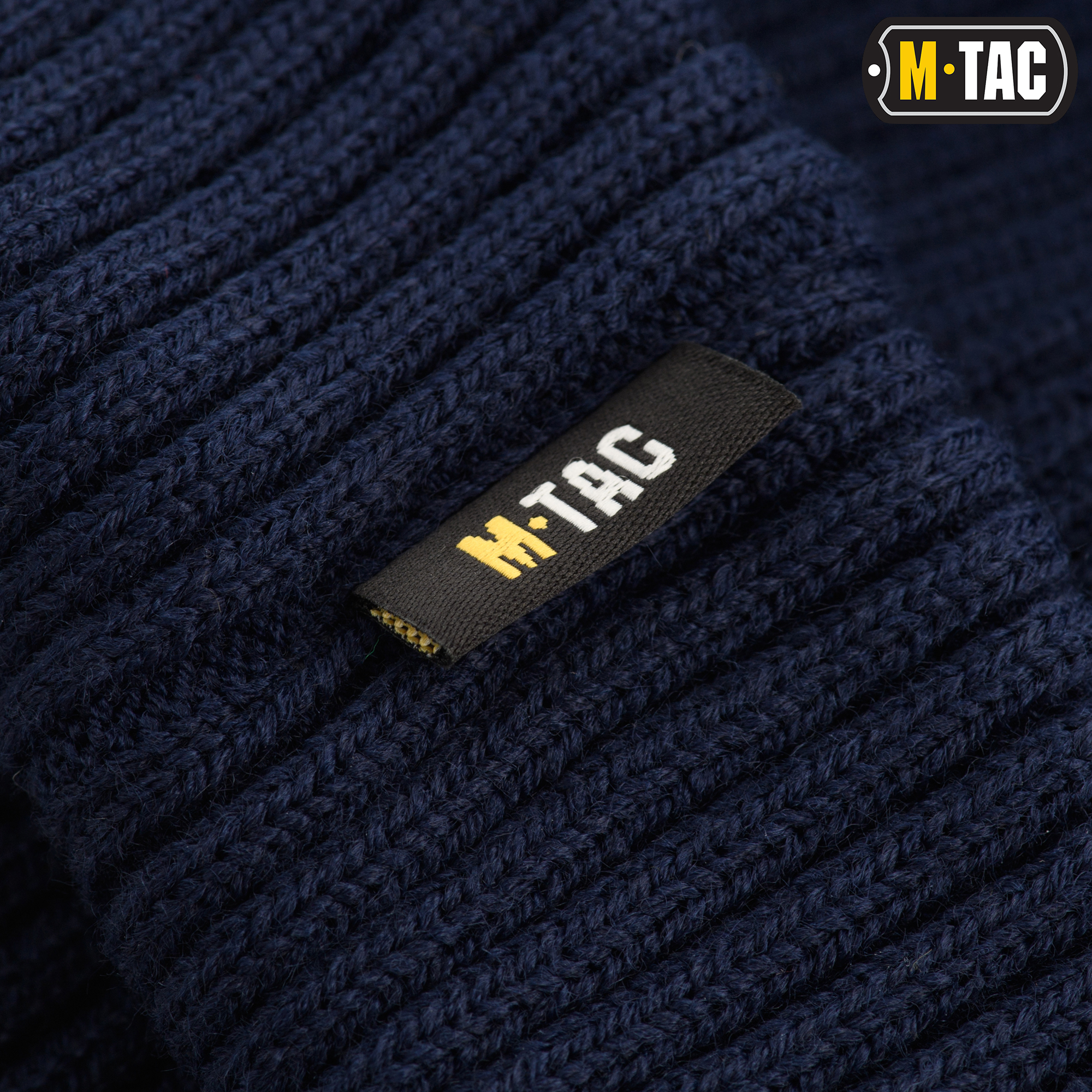 M-Tac шапка вязаная 100% акрил Dark Navy Blue — 7