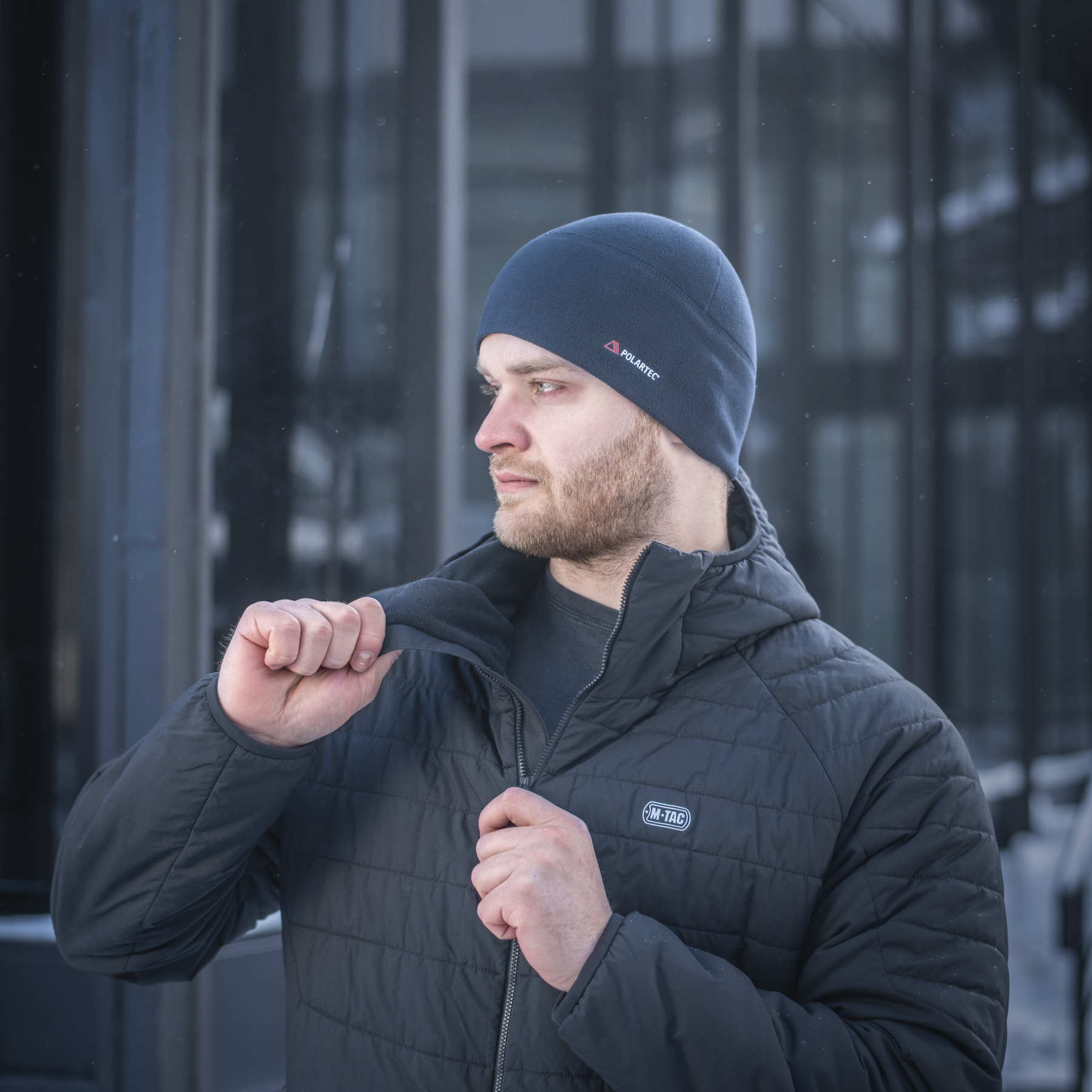 M-Tac шапка Watch Cap флис Light Polartec Dark Navy Blue — 10