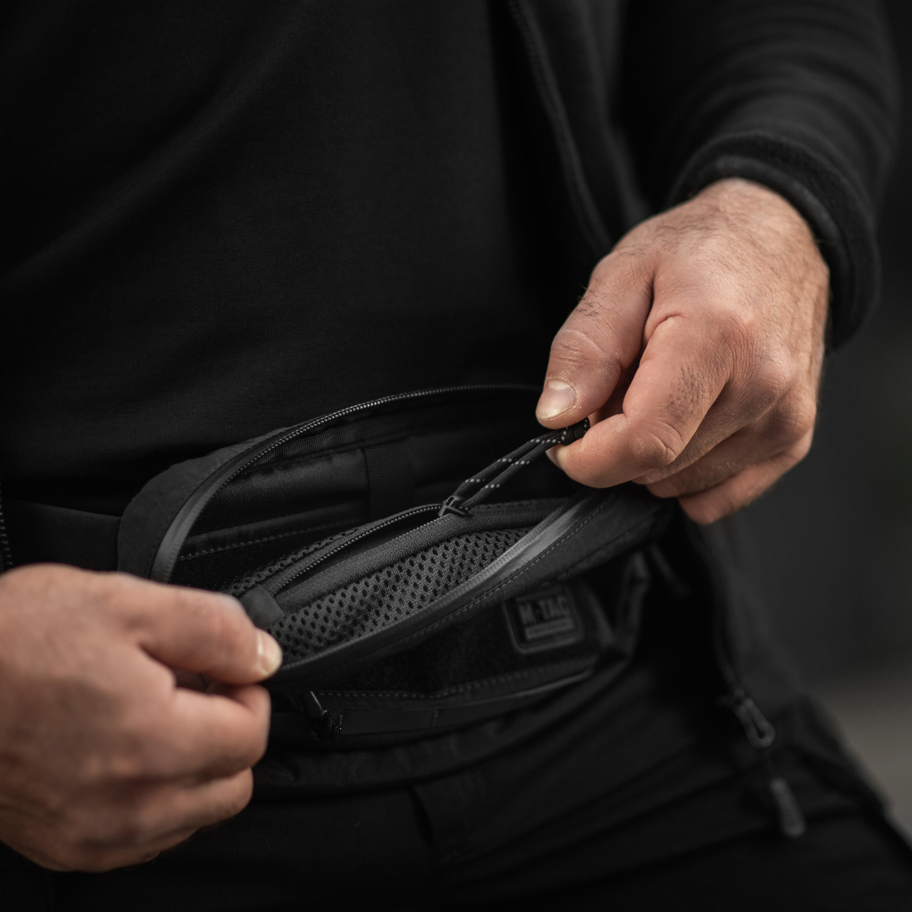 M-Tac сумка City Waist Bag с липучкой Lite-NR Elite Black — 31